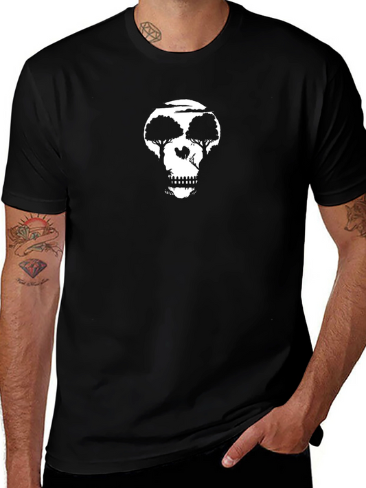 Skull Tree Graphic Tee - Black