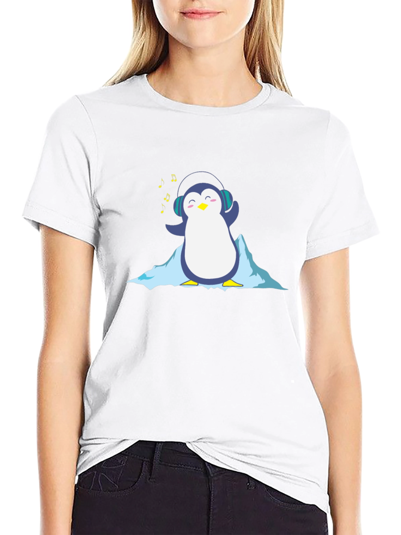 Cool Penguin Music Lover T-Shirt