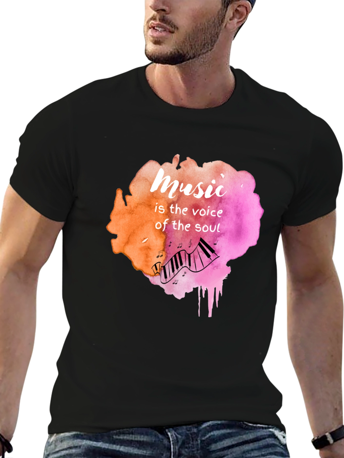 Music is the Voice of the Soul Graphic Tee