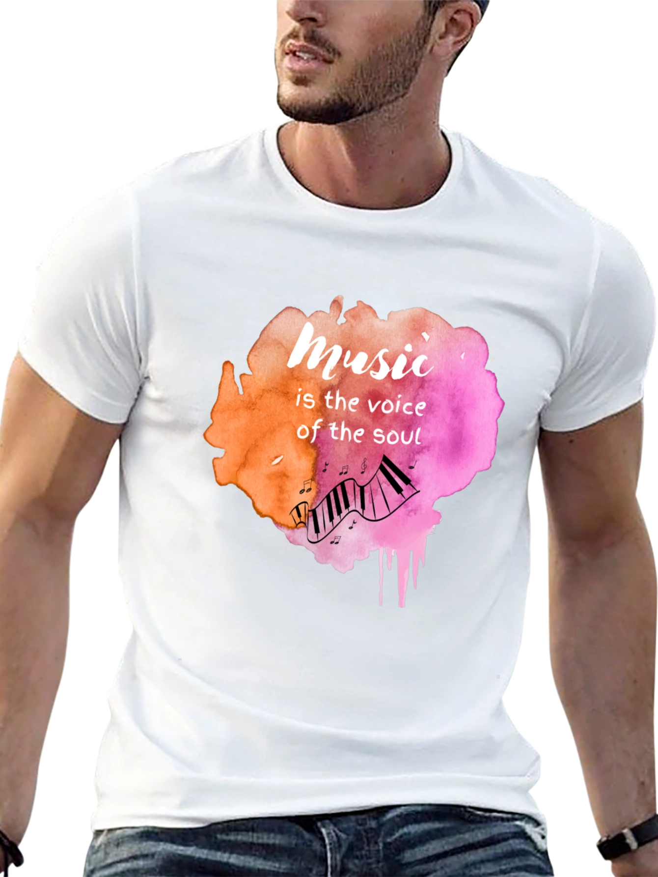 Music is the Voice of the Soul Graphic Tee