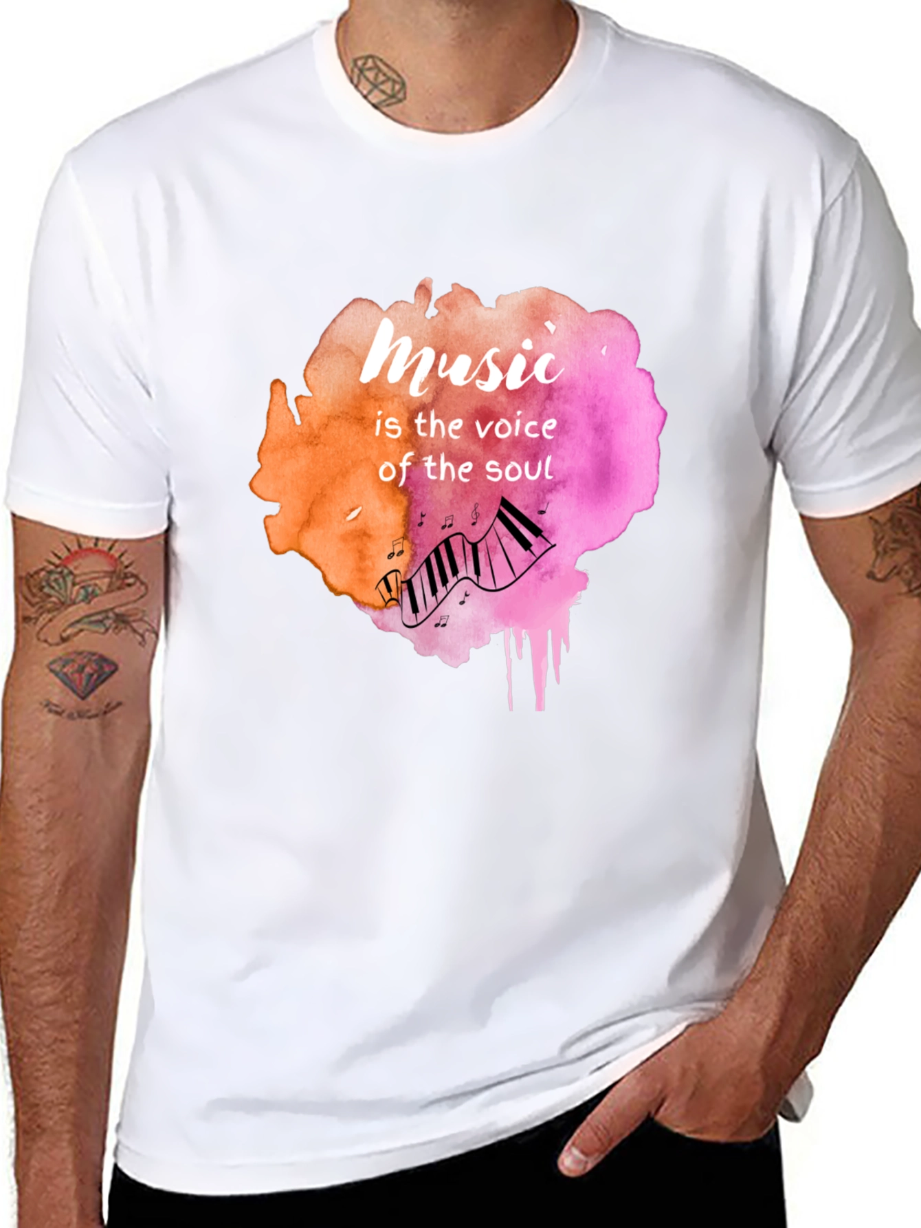 Music is the Voice of the Soul Graphic Tee