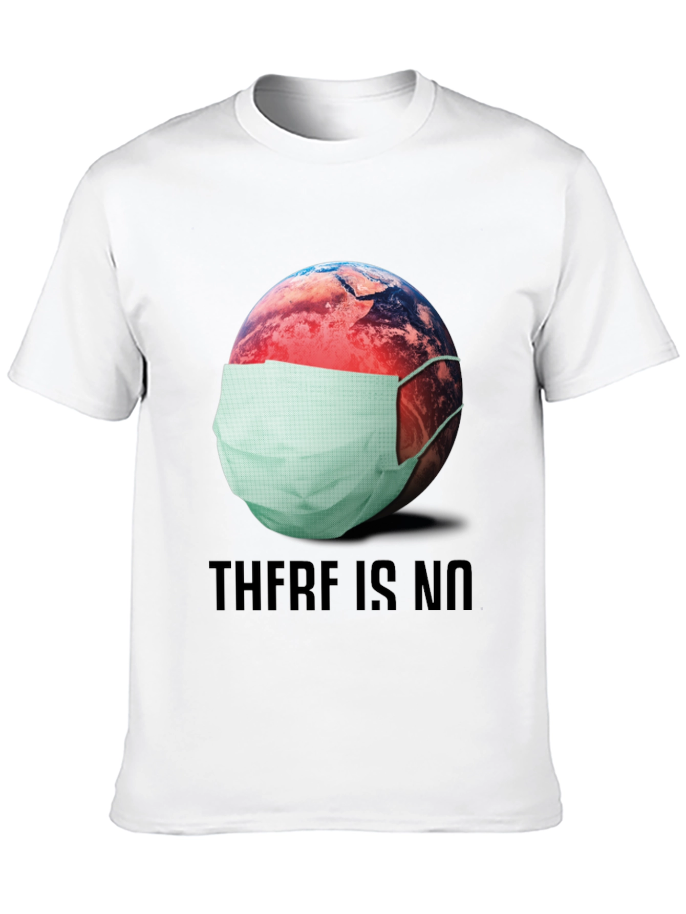 Earth Wearing Mask Graphic T-Shirt