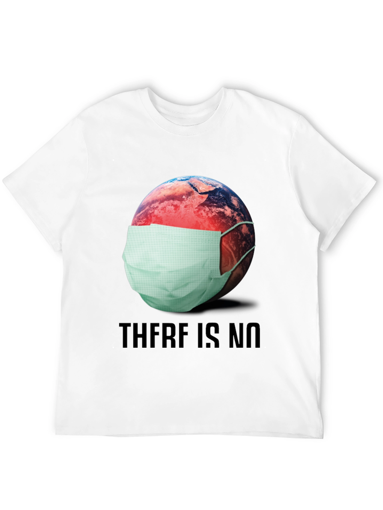 Earth Wearing Mask Graphic T-Shirt