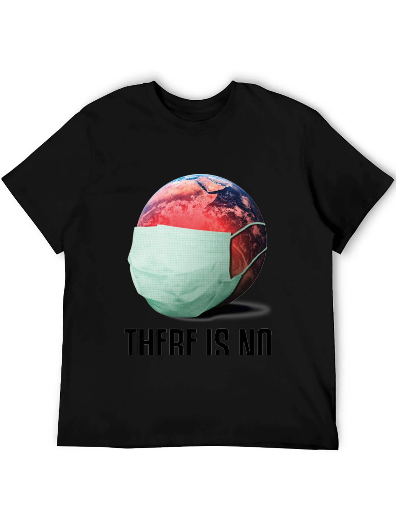 Earth Wearing Mask Graphic T-Shirt
