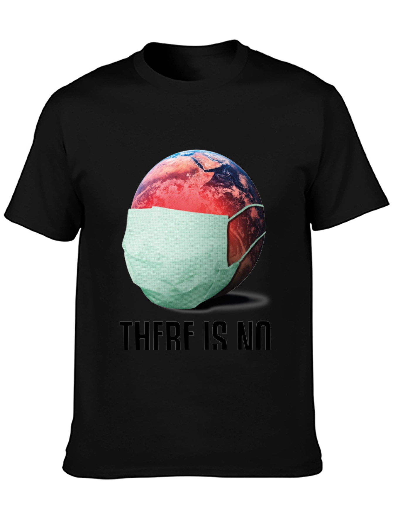 Earth Wearing Mask Graphic T-Shirt