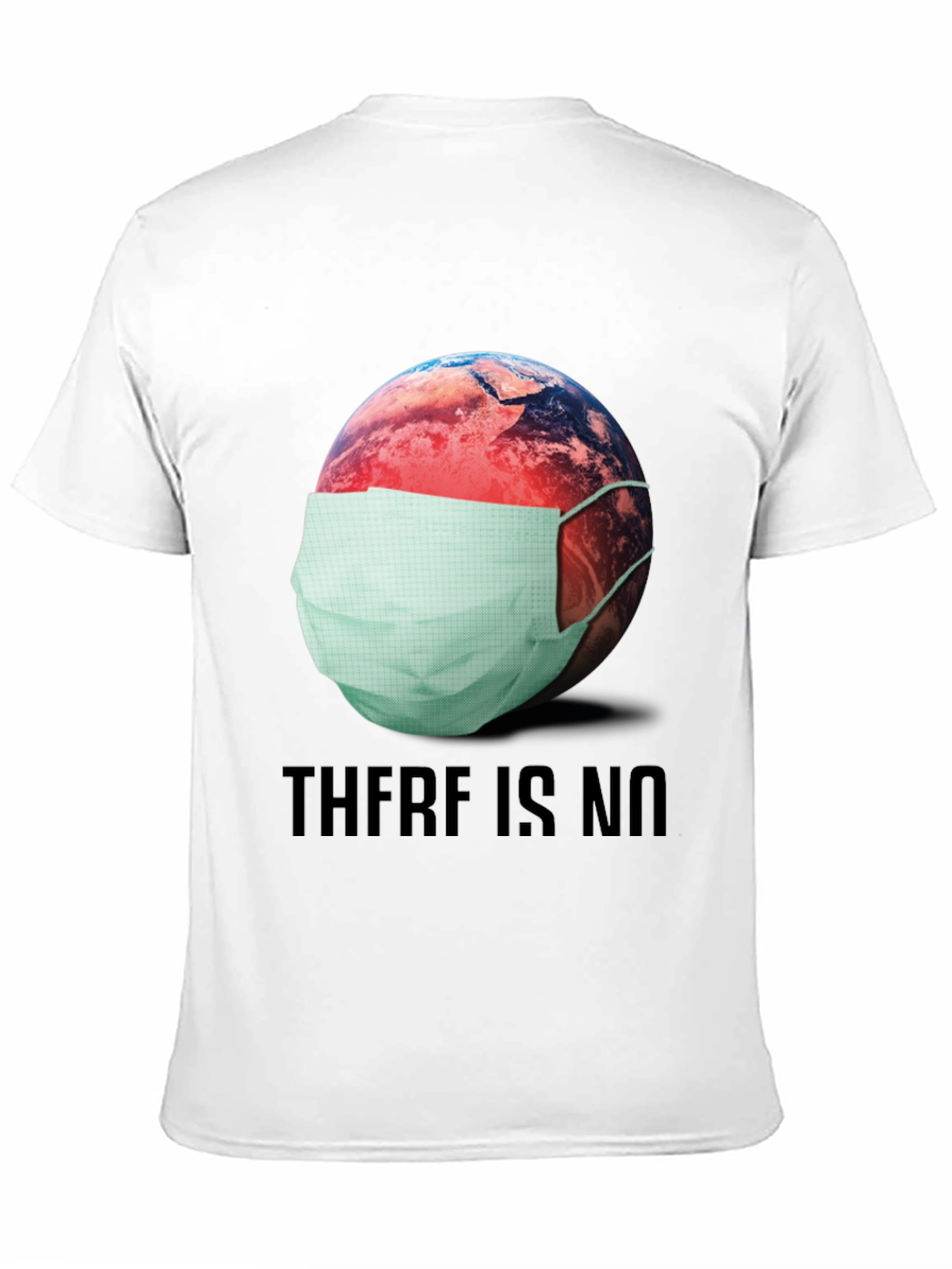 Earth Wearing Mask Graphic T-Shirt