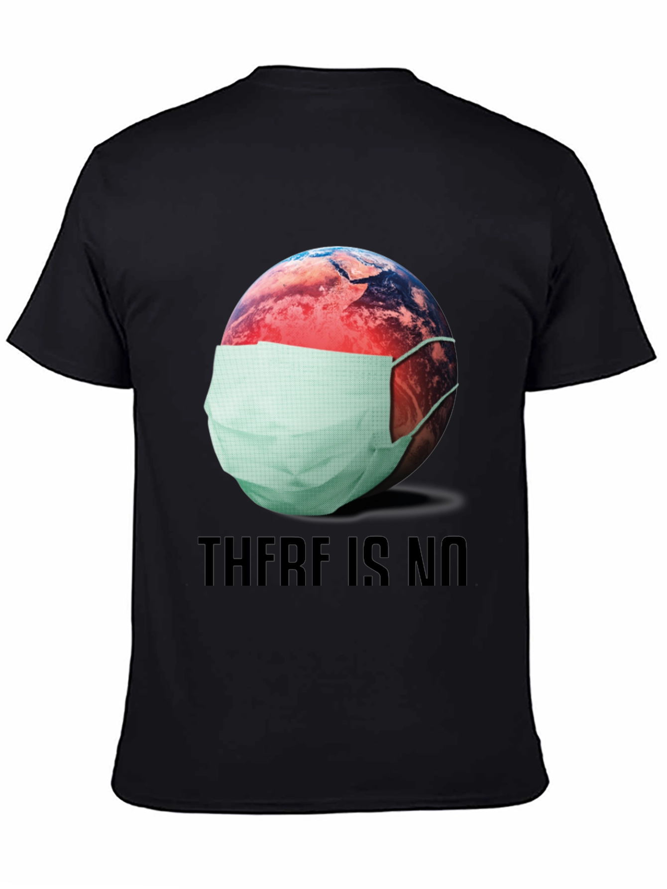 Earth Wearing Mask Graphic T-Shirt