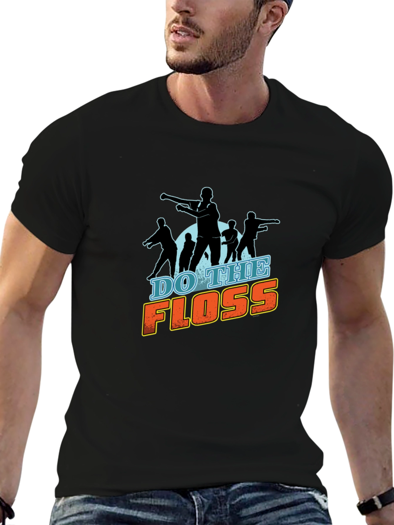 Do the Floss Dance Graphic T-Shirt - Black