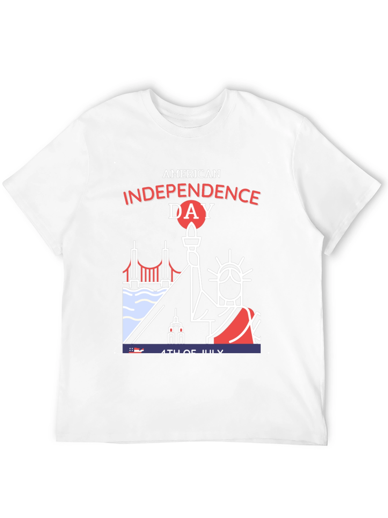 American Independence Day Graphic T-Shirt