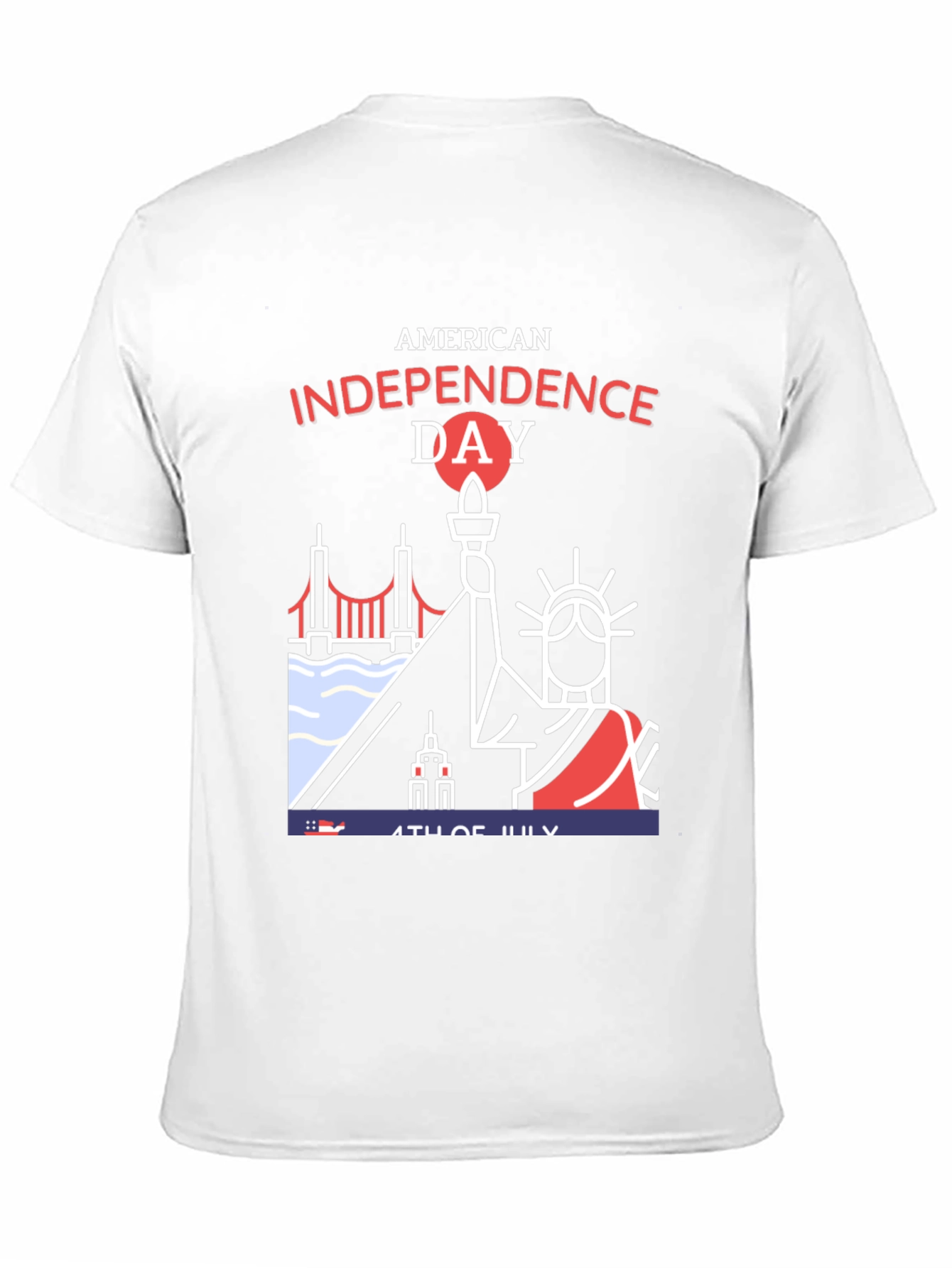 American Independence Day Graphic T-Shirt