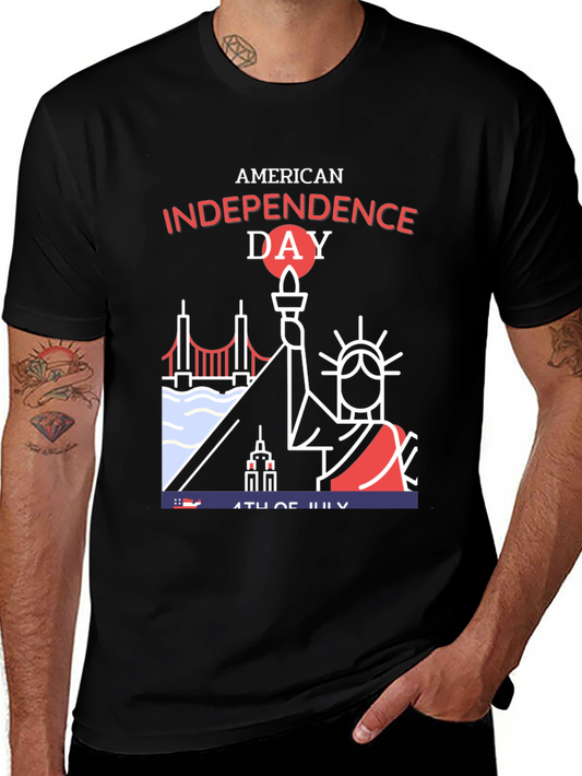 American Independence Day Graphic T-Shirt