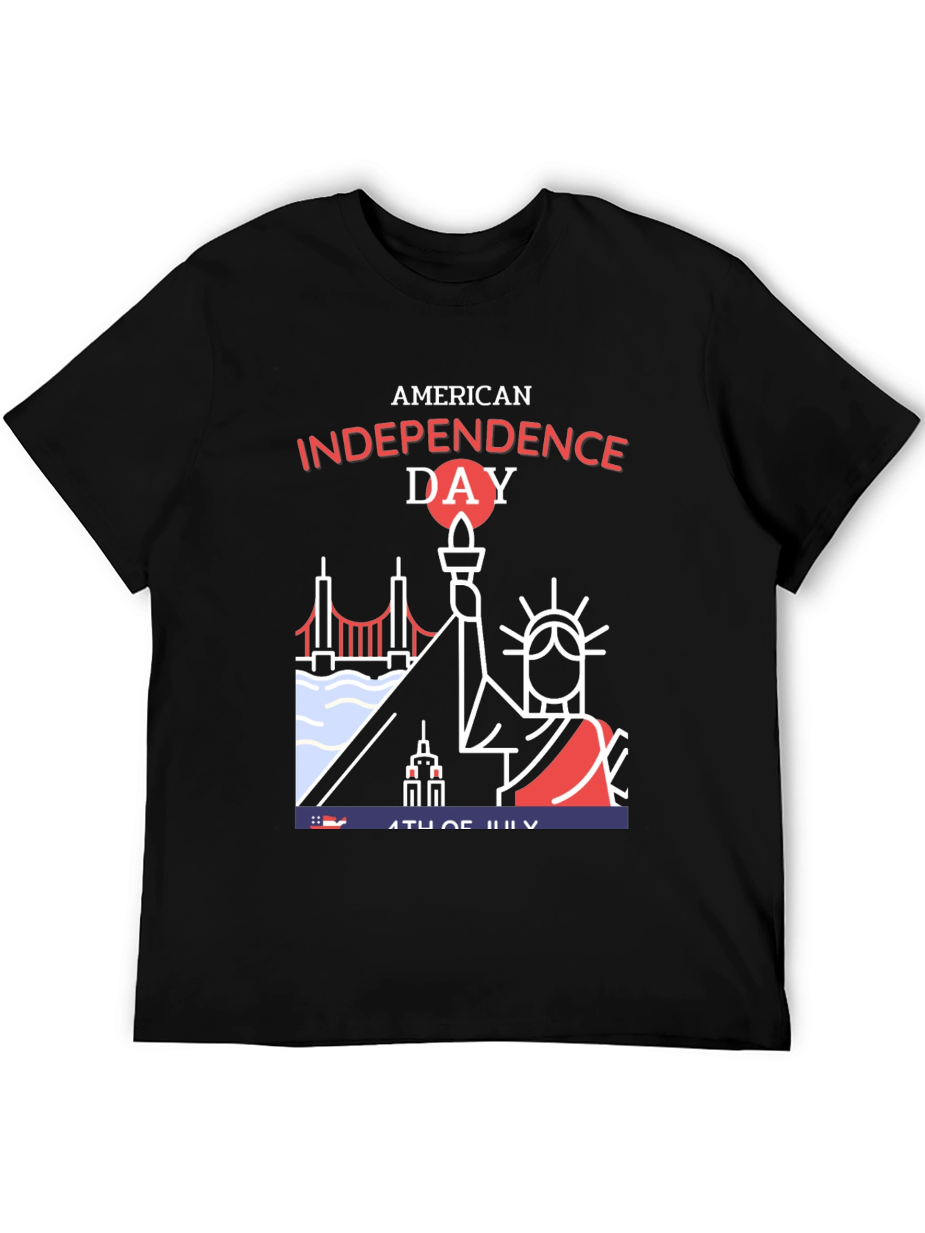 American Independence Day Graphic T-Shirt