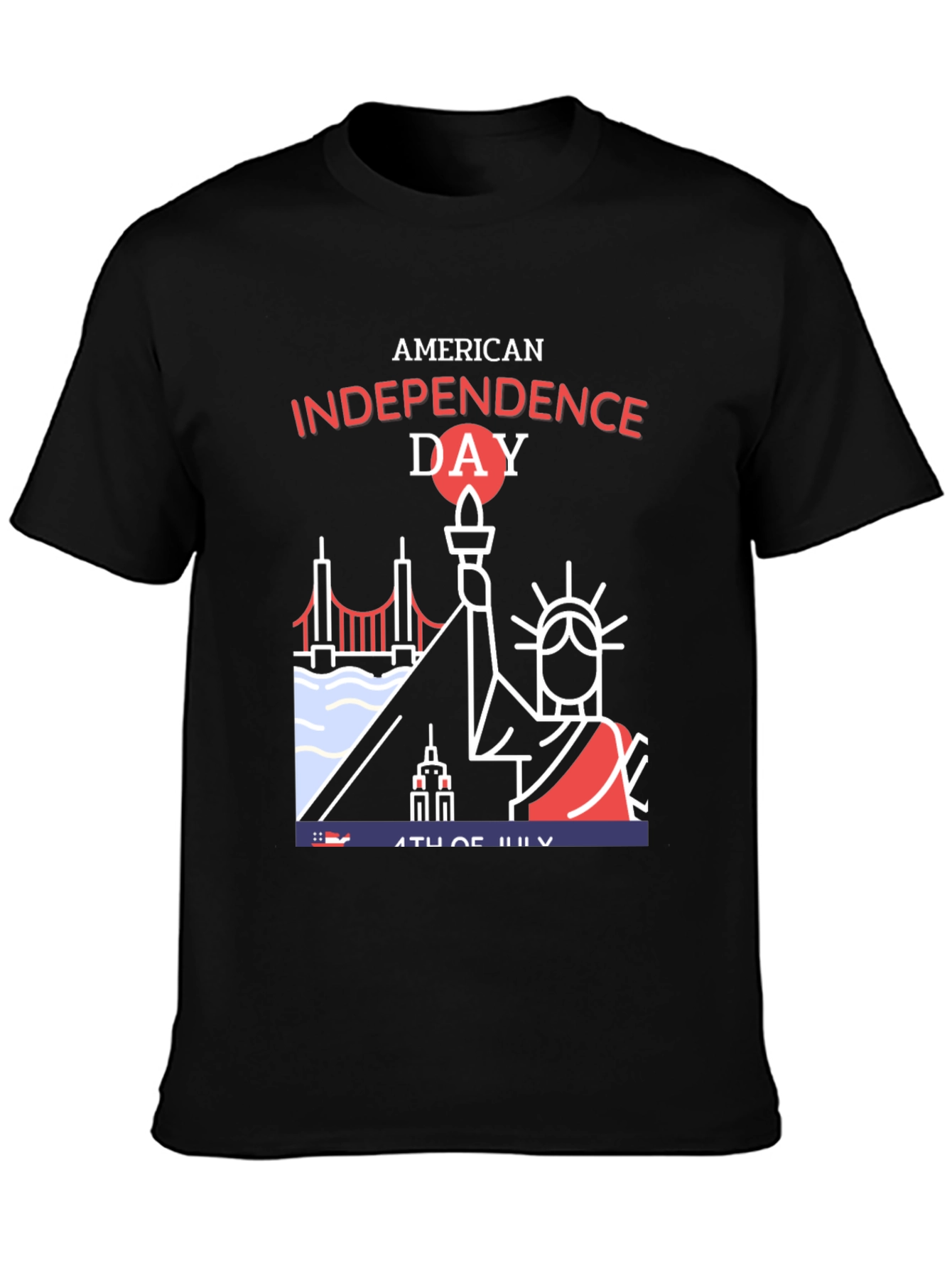 American Independence Day Graphic T-Shirt