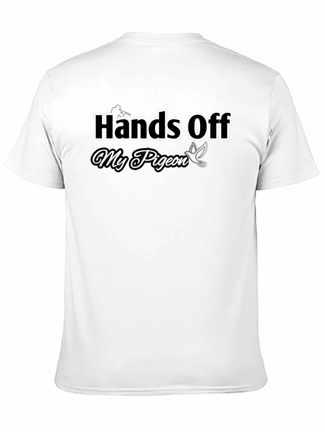 Hands Off My Pigeon Black Graphic Tee