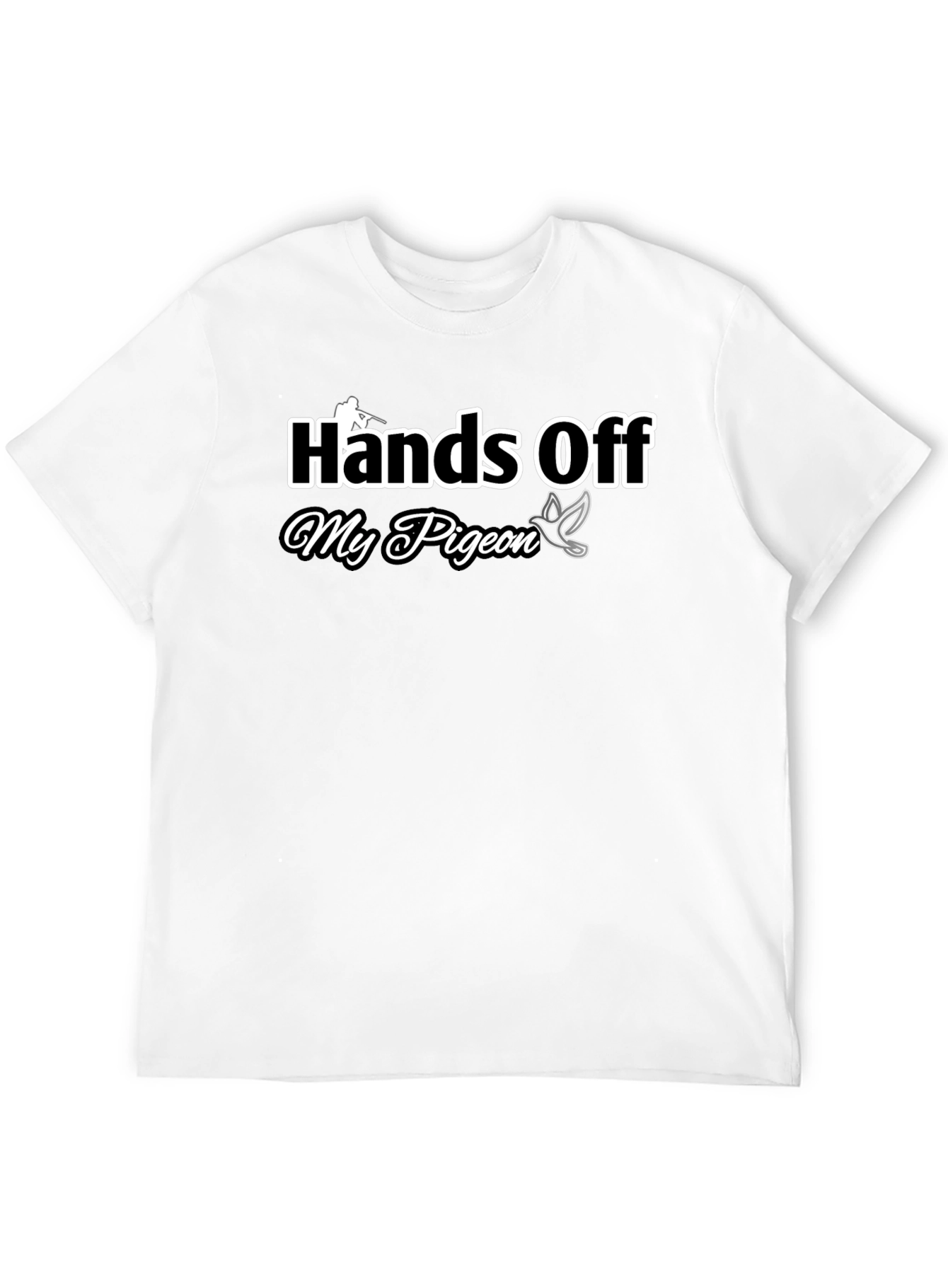 Hands Off My Pigeon Black Graphic Tee