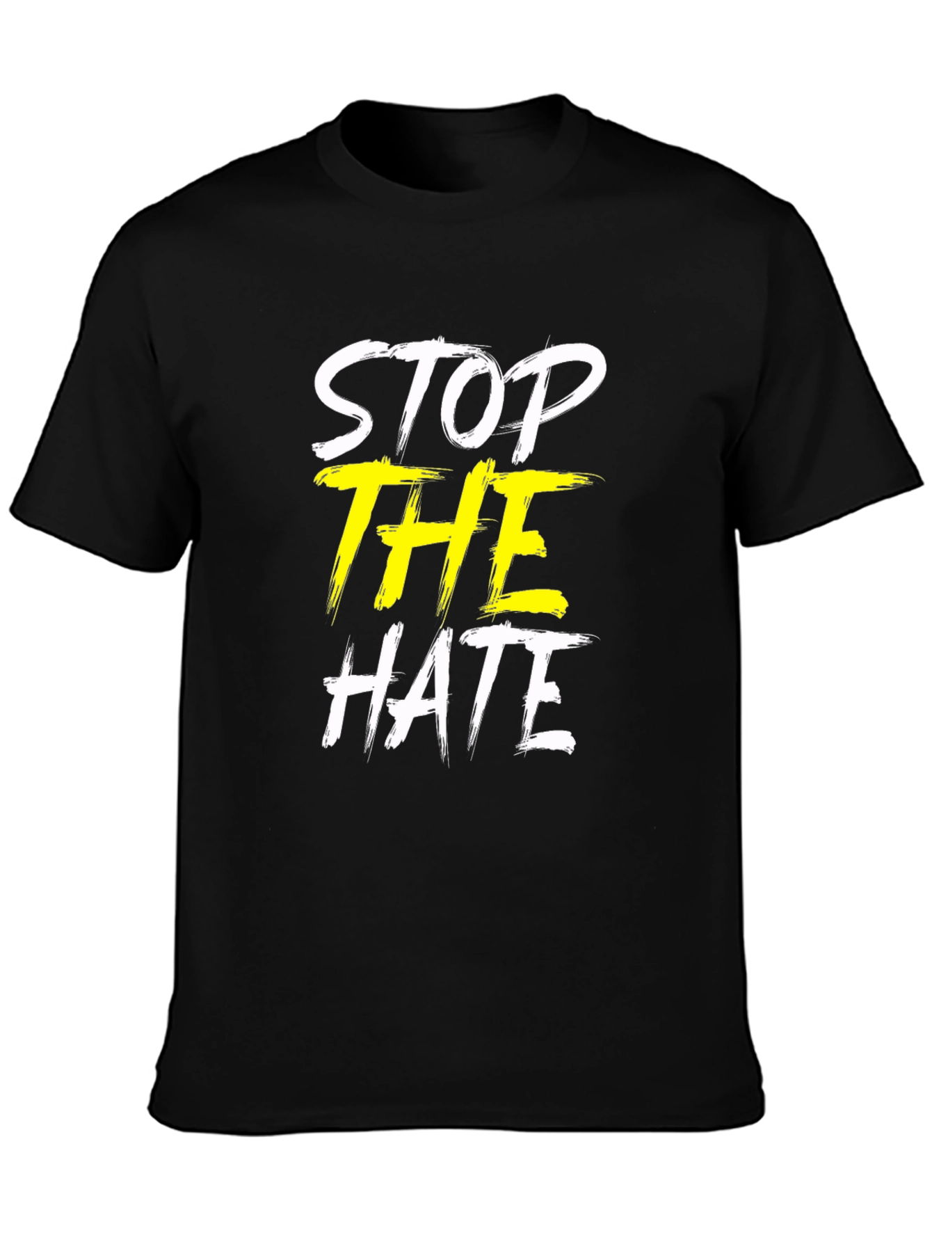 Stop the Hate Graphic T-Shirt - Unisex Black Tee
