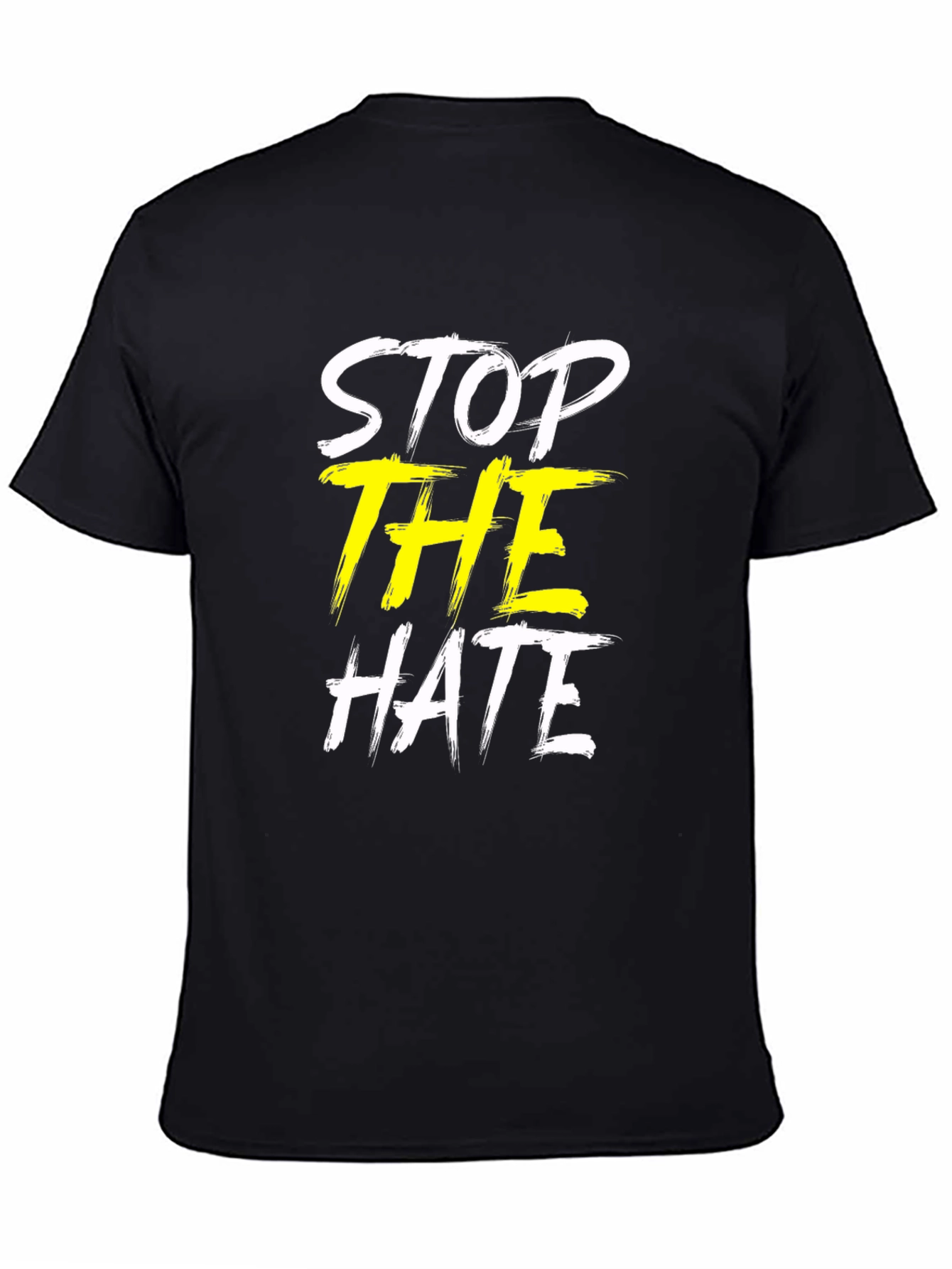 Stop the Hate Graphic T-Shirt - Unisex Black Tee