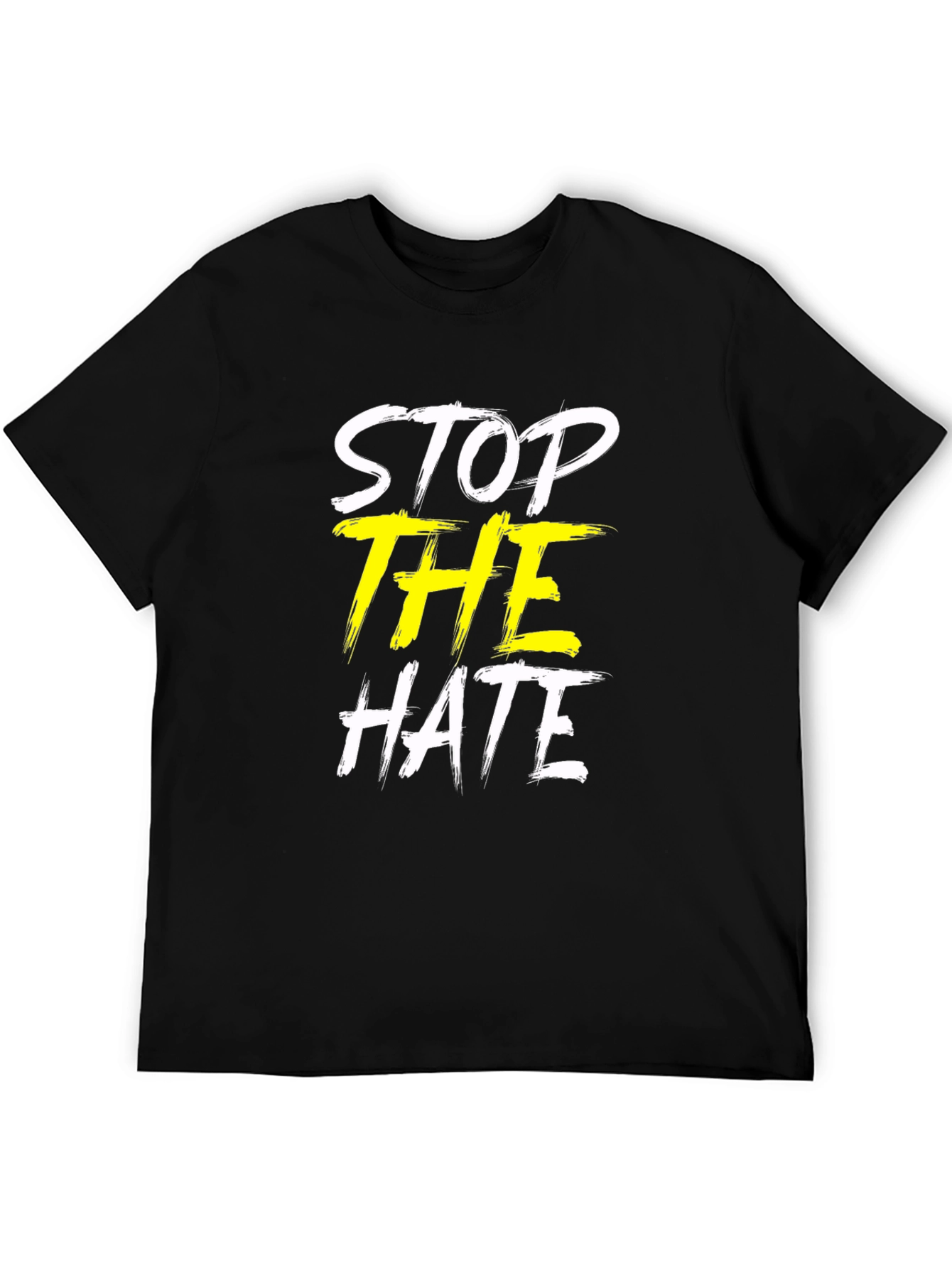 Stop the Hate Graphic T-Shirt - Unisex Black Tee