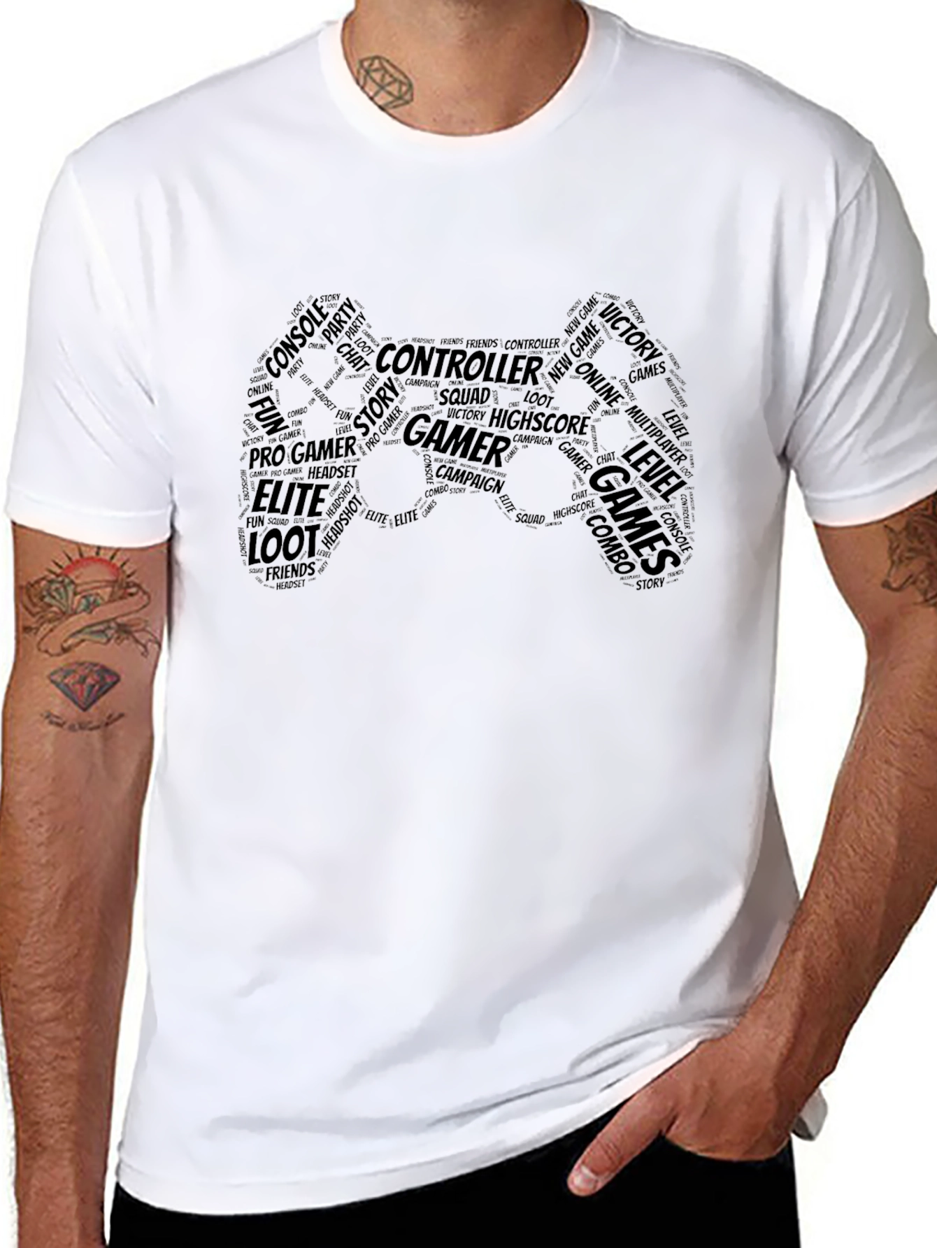 Gamer Word Art T-Shirt