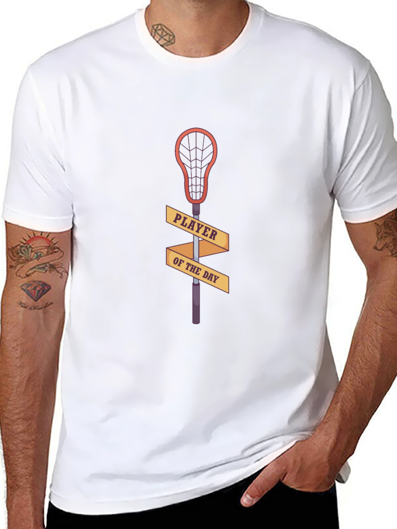 Lacrosse Player of the Day Black T-Shirt