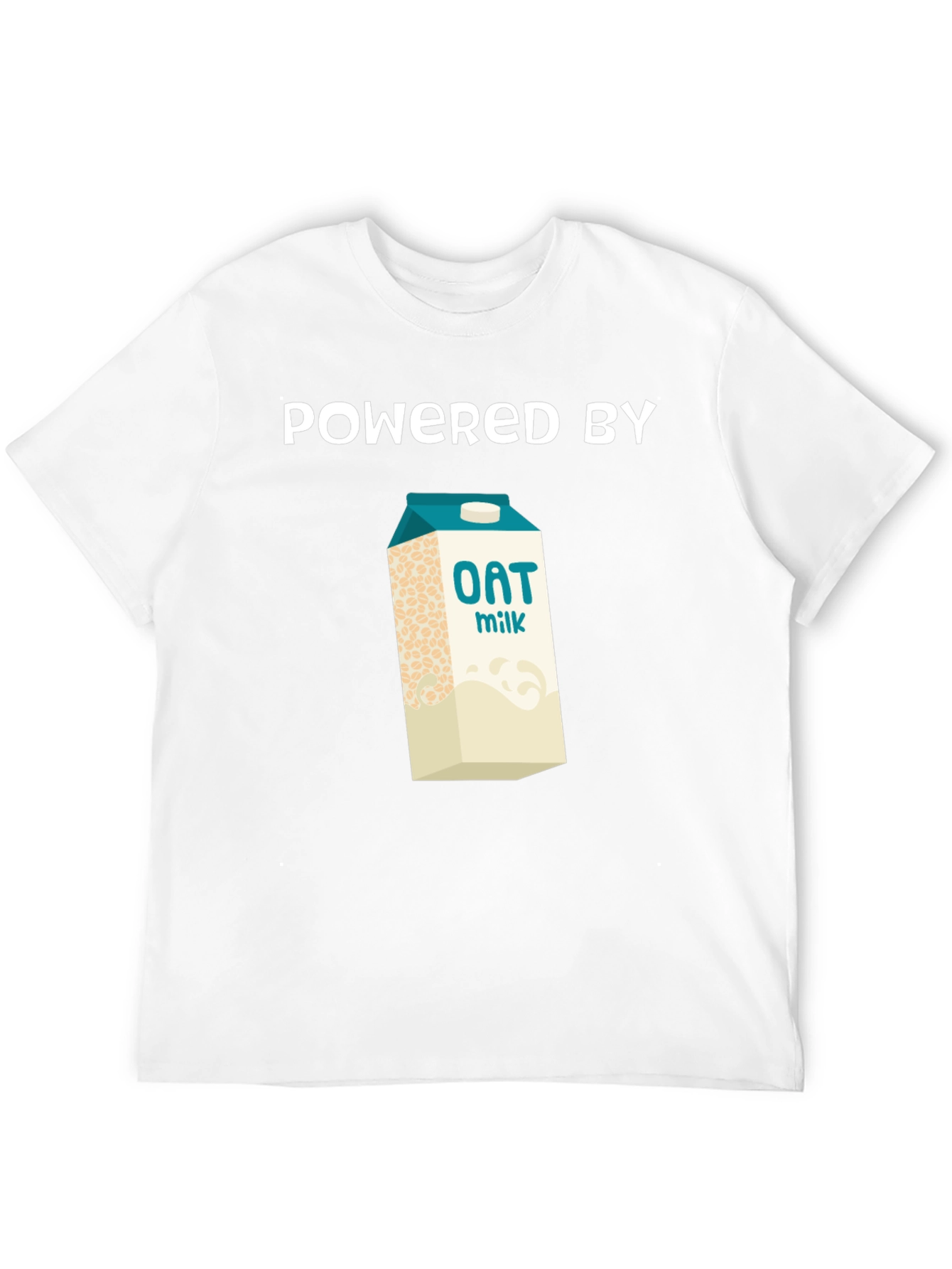 Powered By Oat Milk Graphic Tee - Vegan Shirt