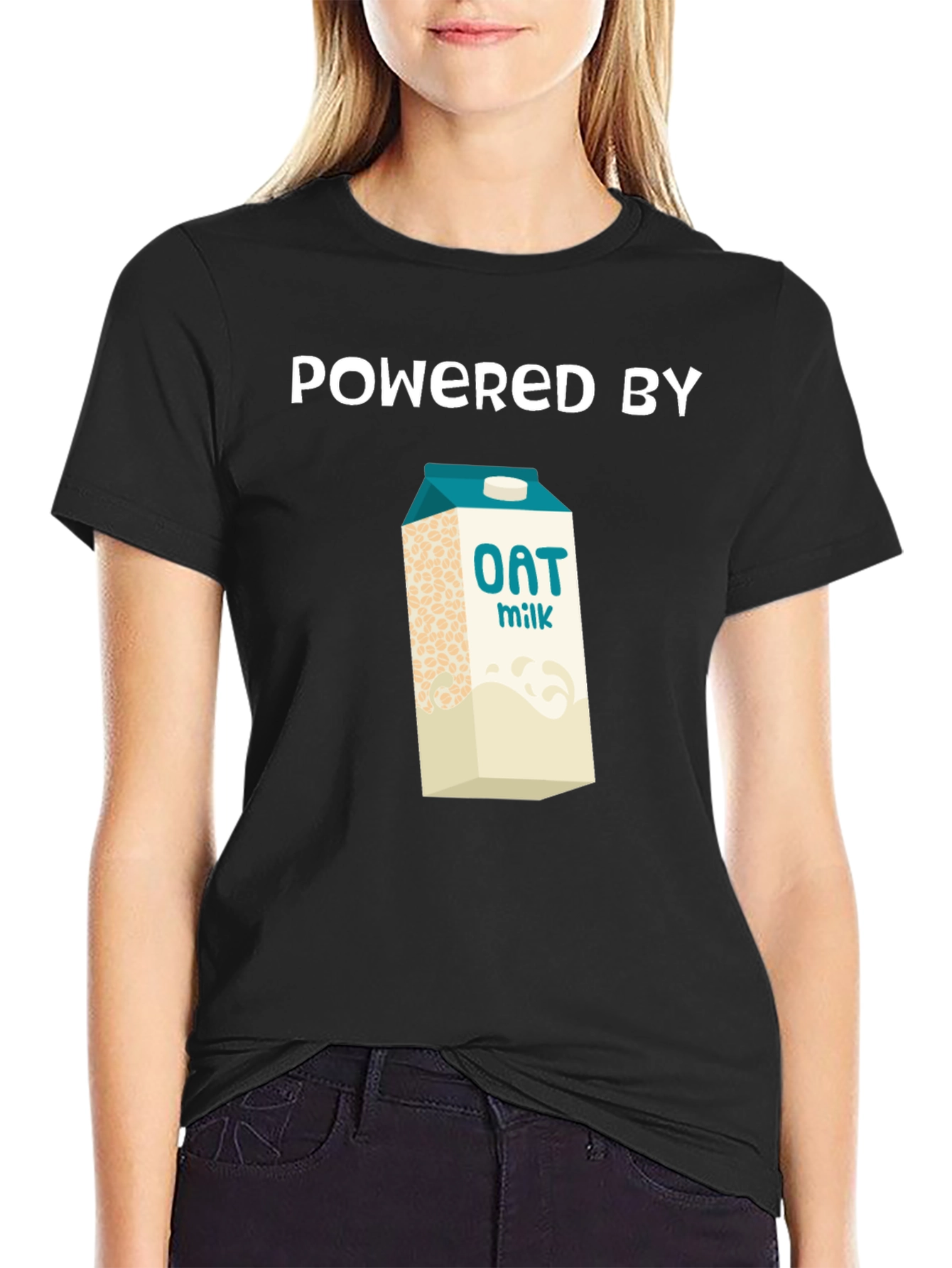 Powered By Oat Milk Graphic Tee - Vegan Shirt