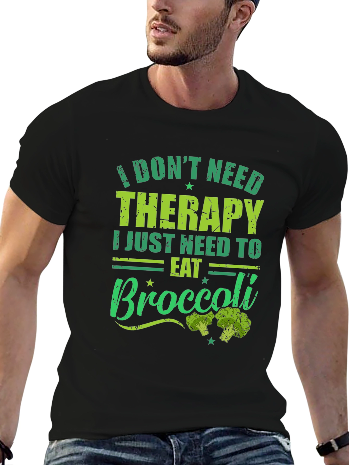 Eat Broccoli T-Shirt - Therapy Alternative