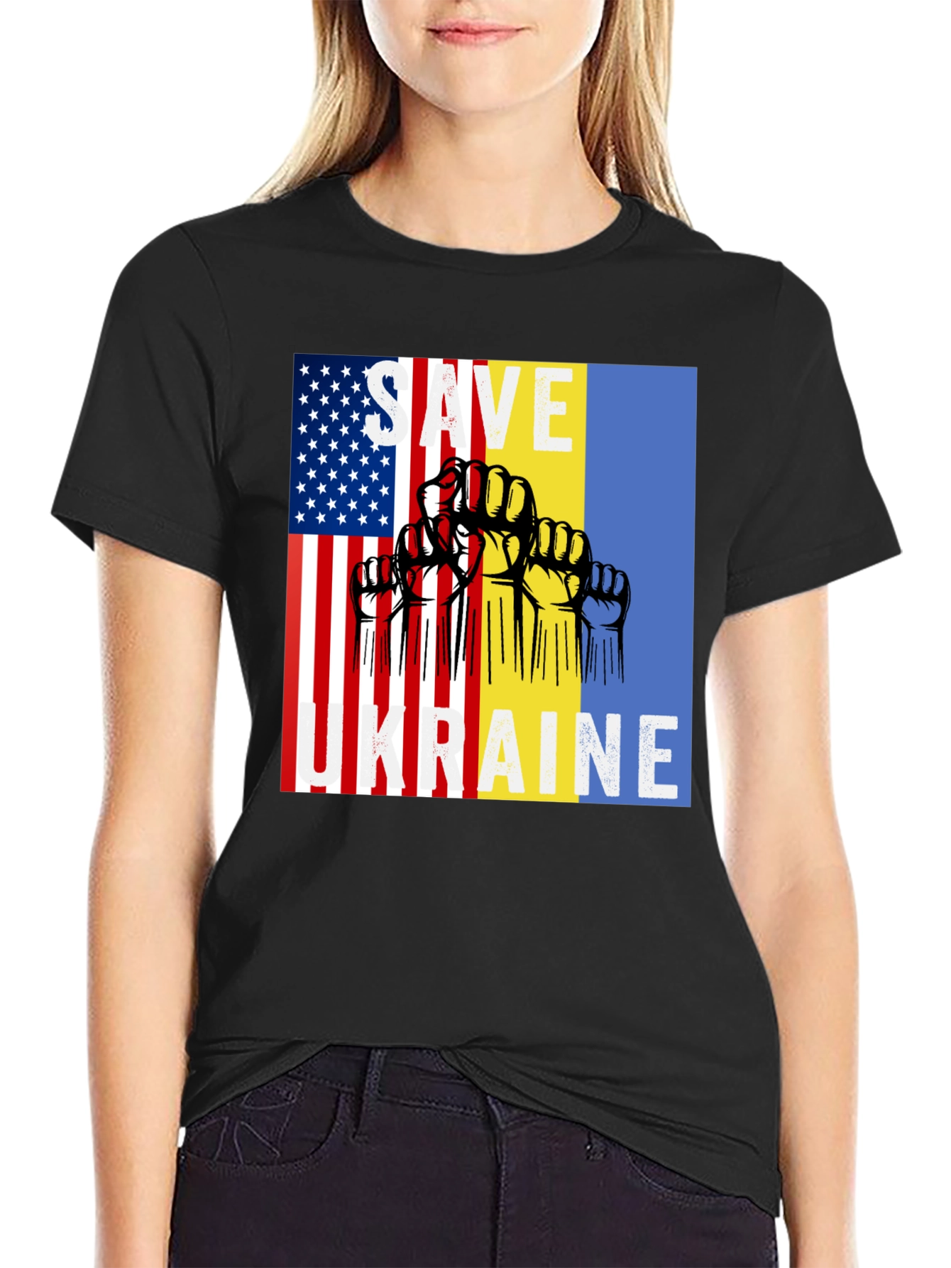 Save Ukraine Graphic Tee - Patriotic Support Shirt