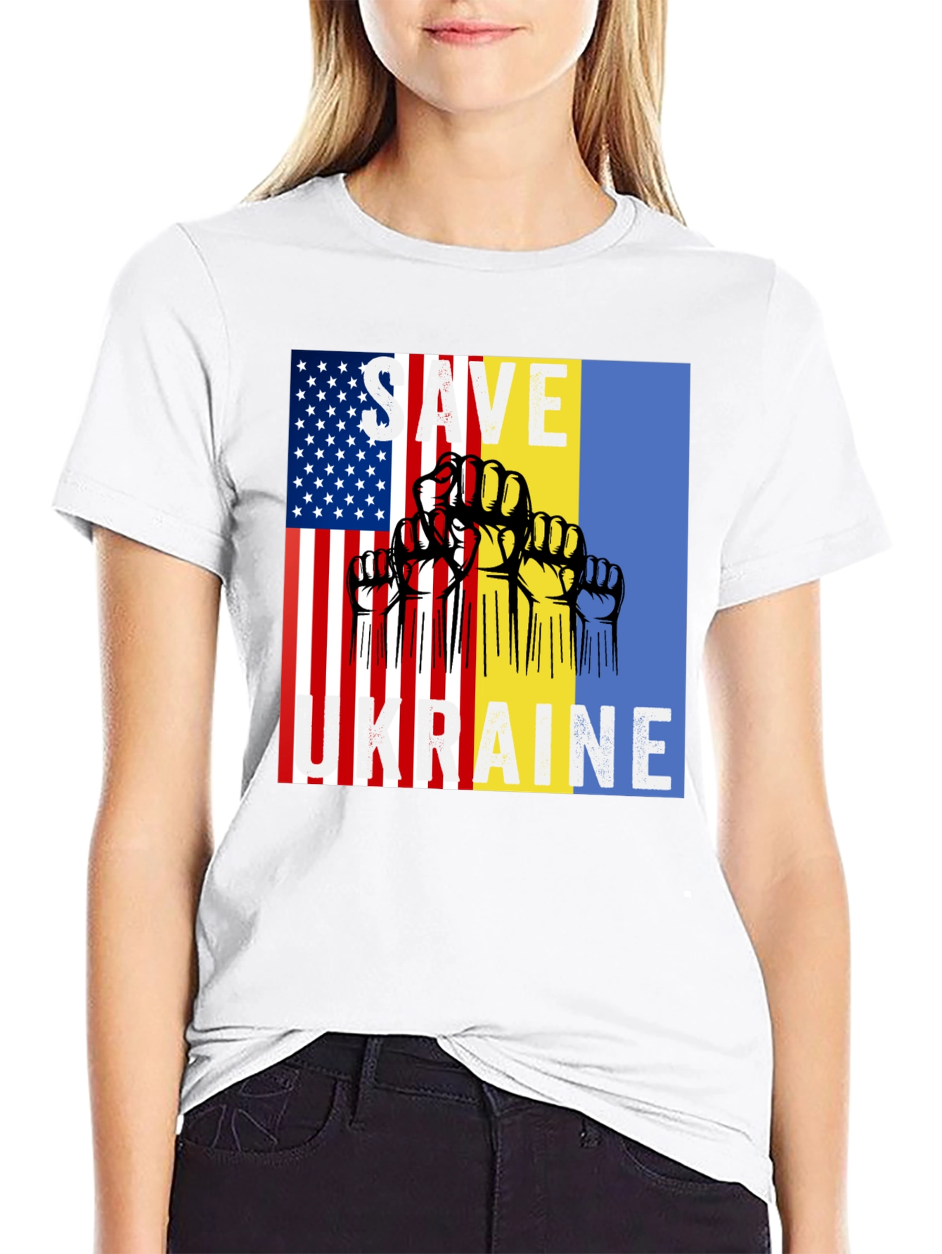 Save Ukraine Graphic Tee - Patriotic Support Shirt