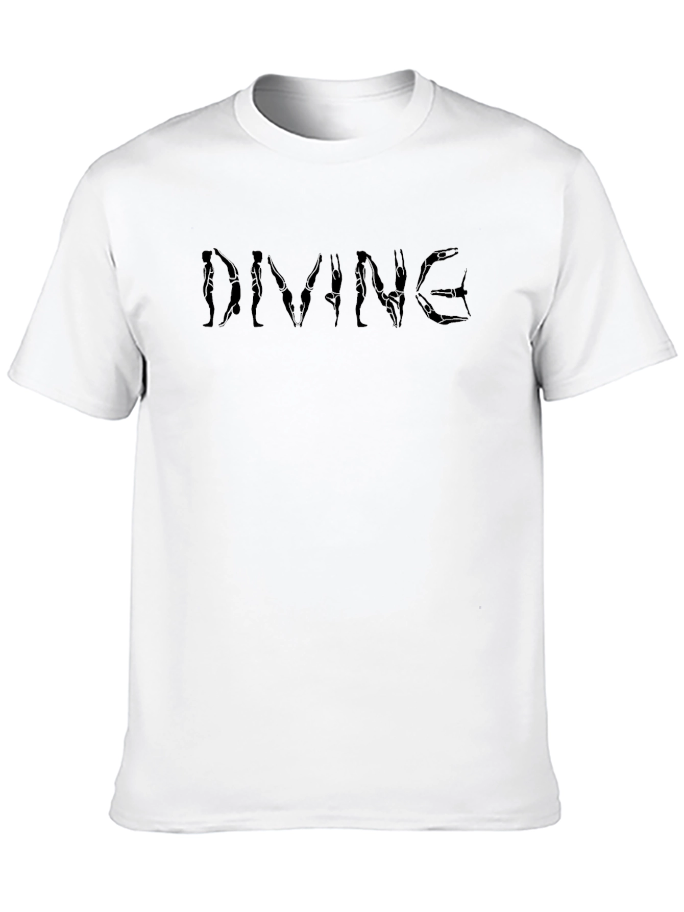 Diving Pose T-Shirt - Black