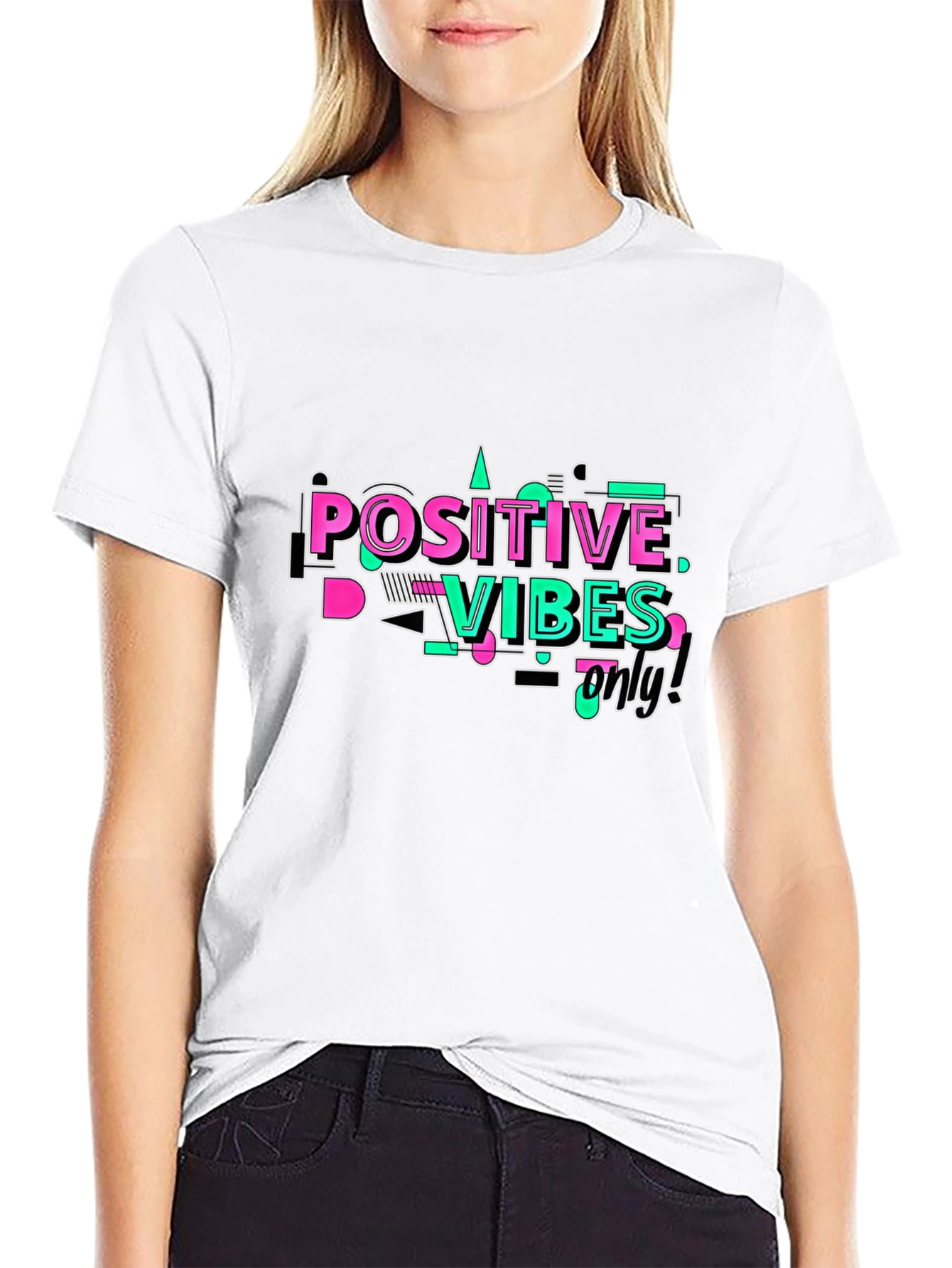 Positive Vibes Only Graphic T-Shirt