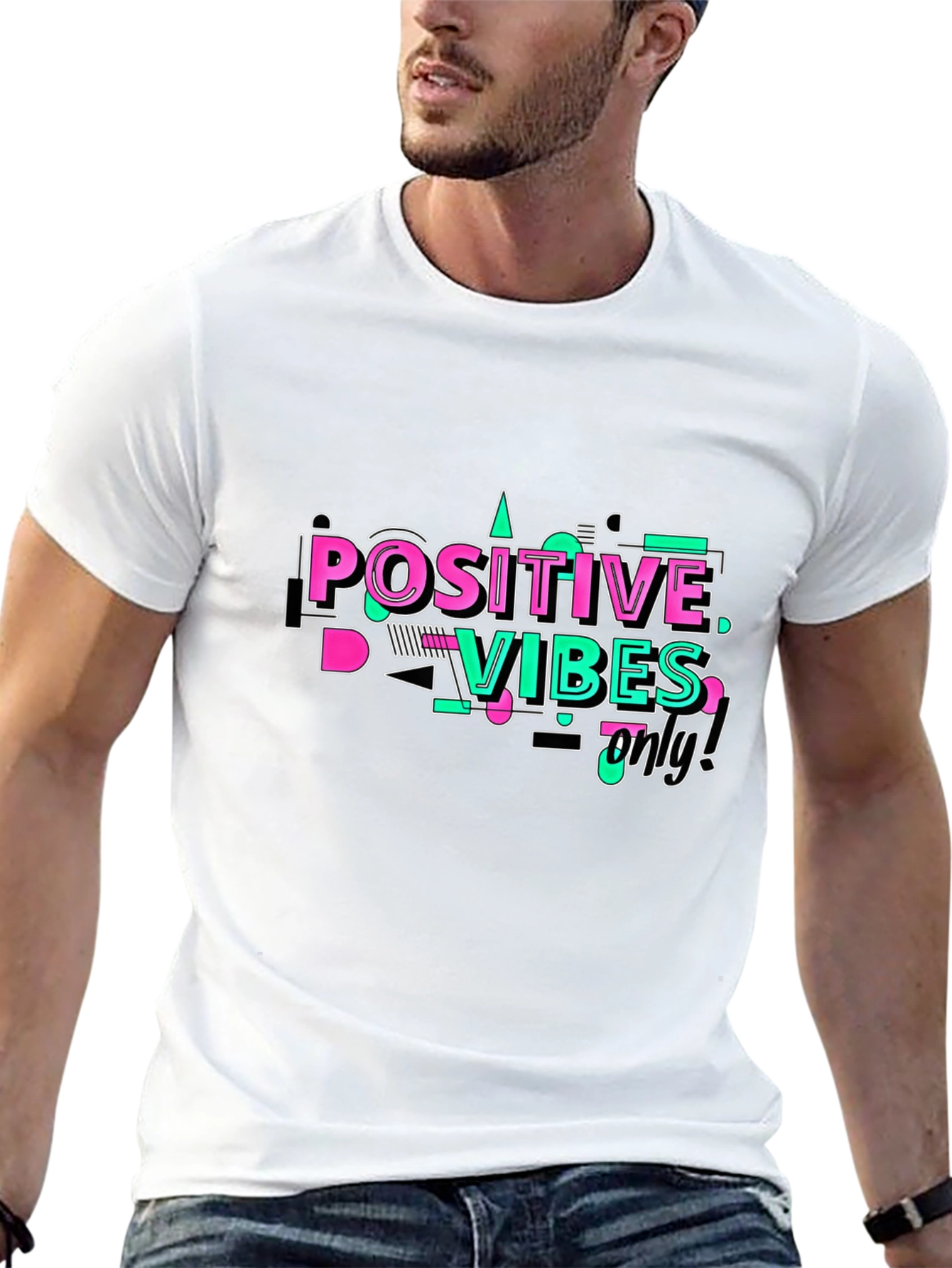 Positive Vibes Only Graphic T-Shirt