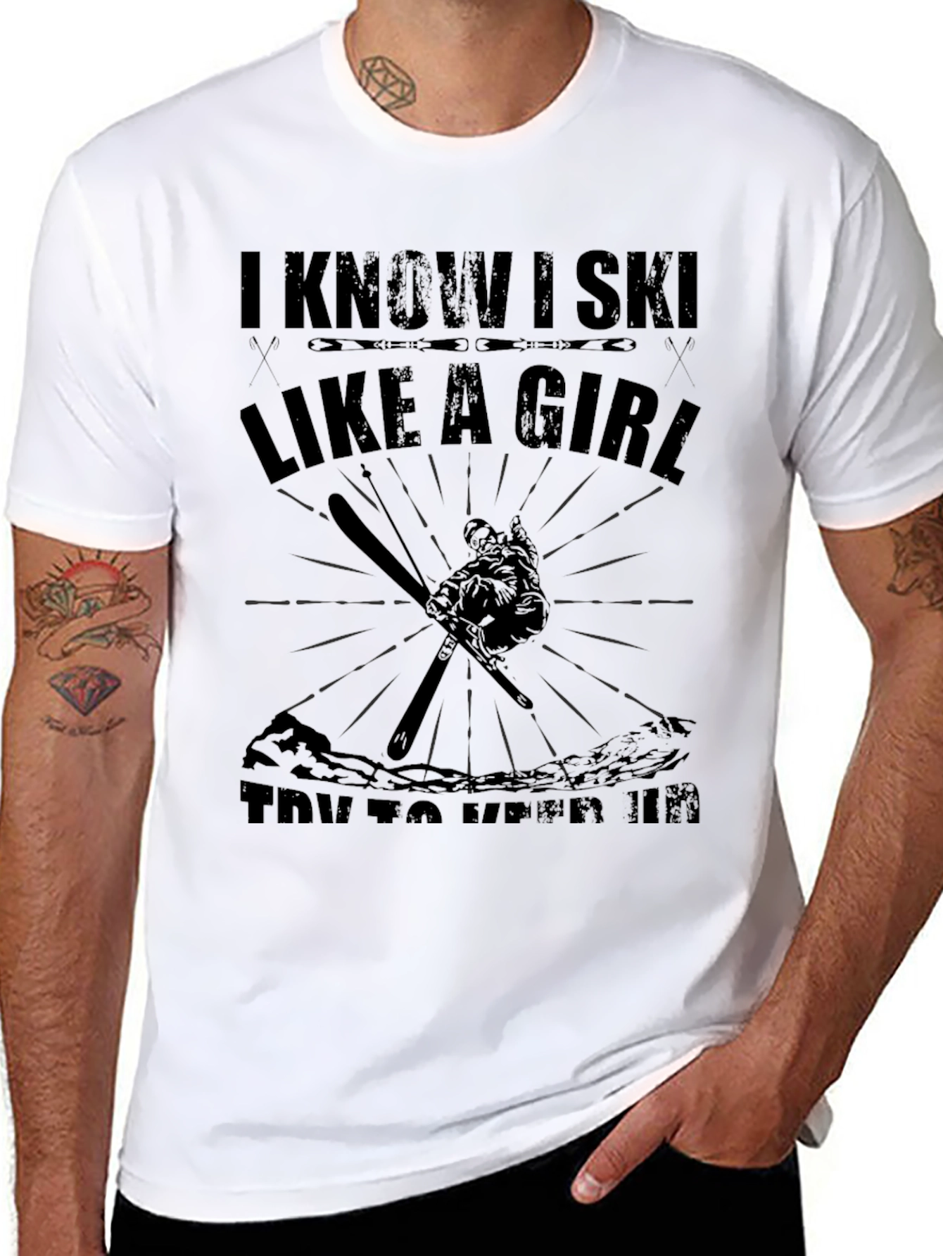 I Know I Ski Like a Girl T-Shirt