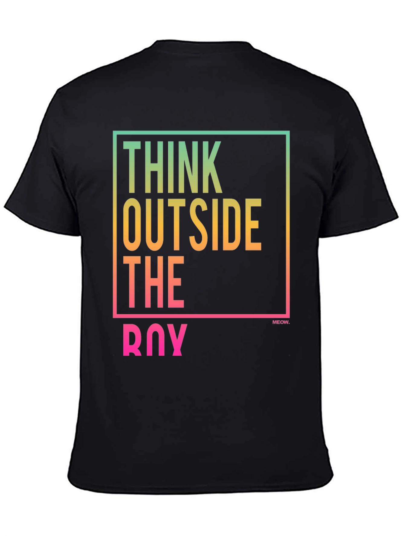 Think Outside The Box Tee - Black Graphic T-Shirt