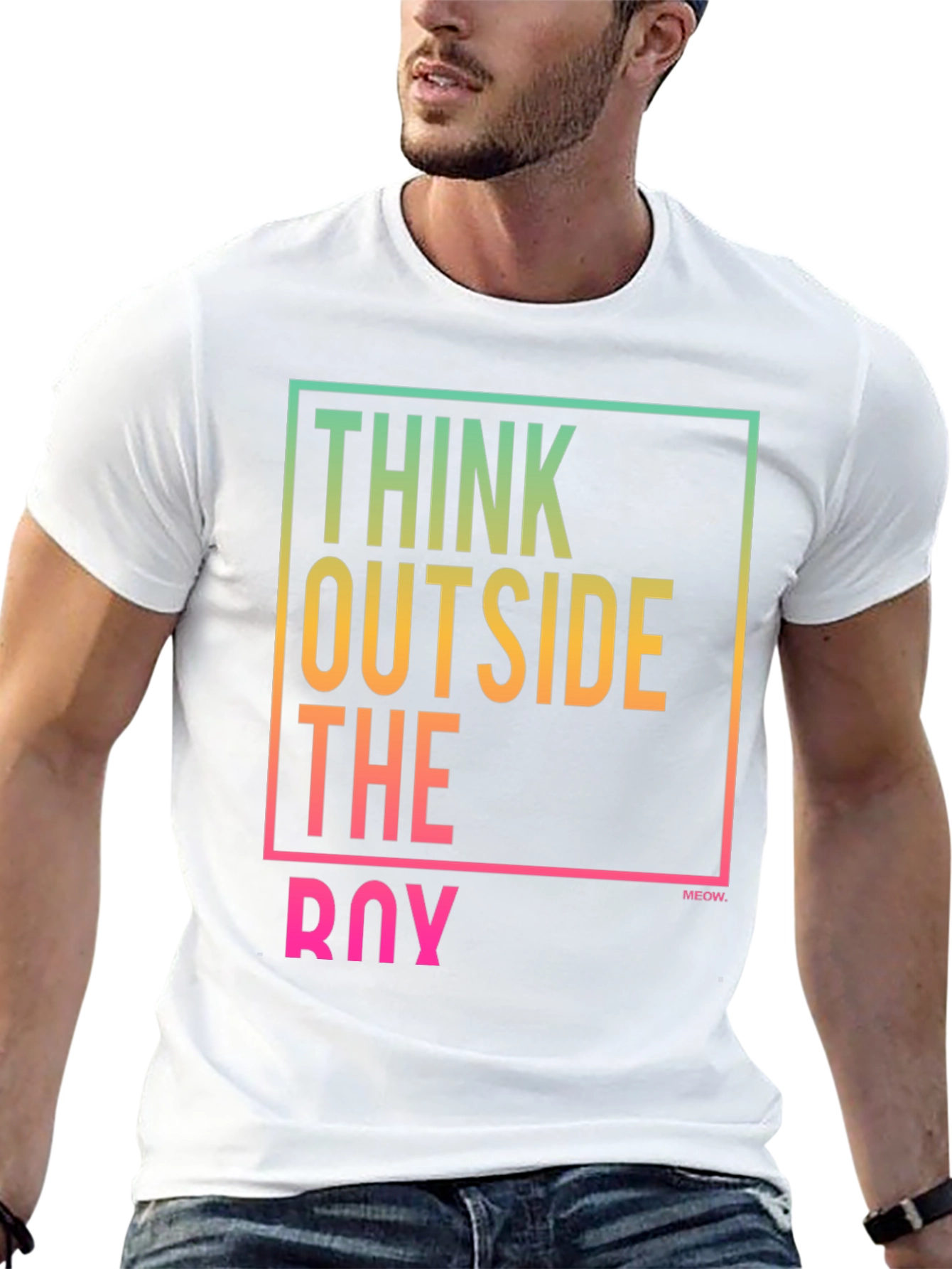 Think Outside The Box Tee - Black Graphic T-Shirt