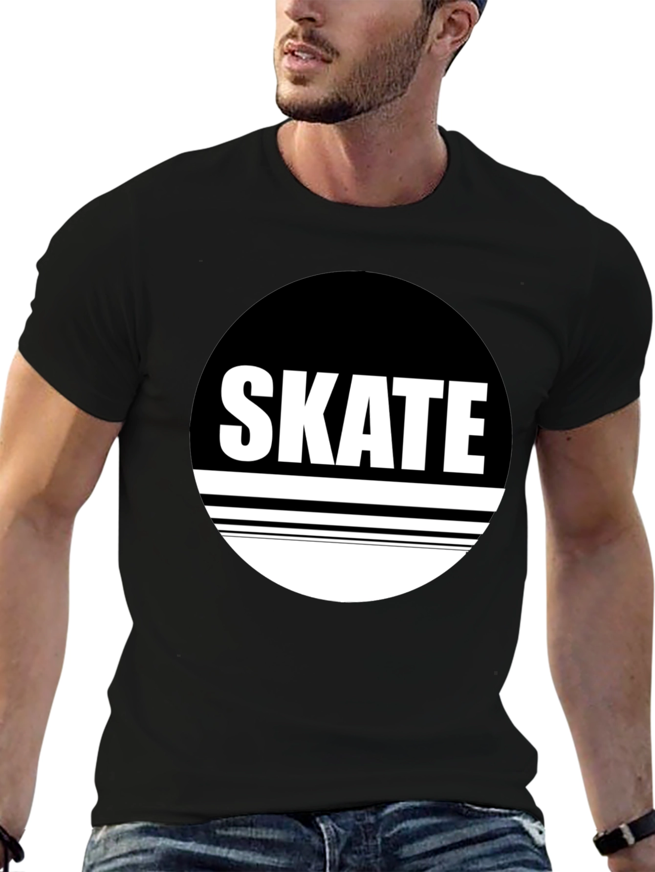 Skate Graphic Black T-Shirt