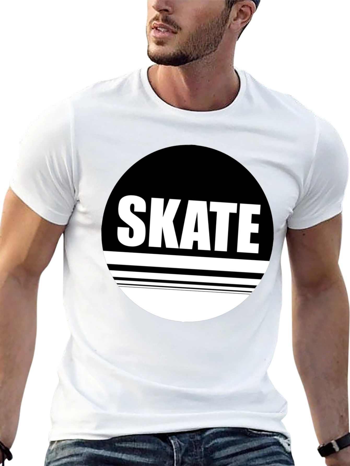 Skate Graphic Black T-Shirt