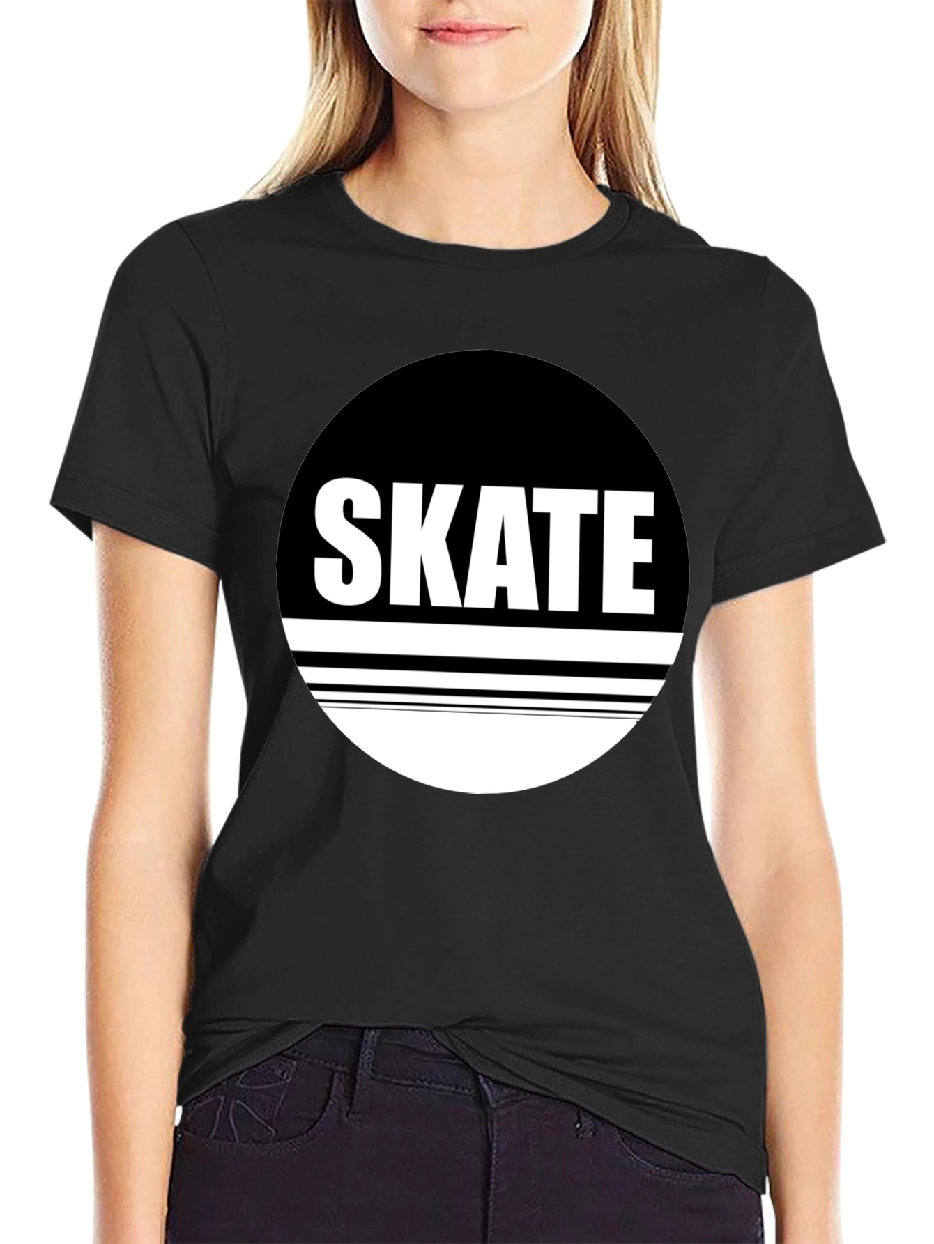 Skate Graphic Black T-Shirt