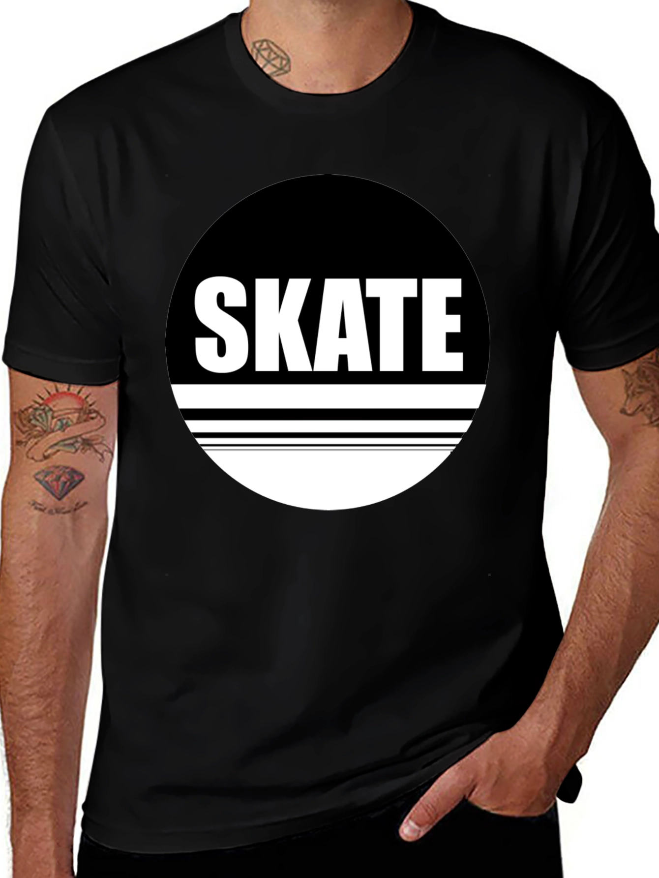 Skate Graphic Black T-Shirt