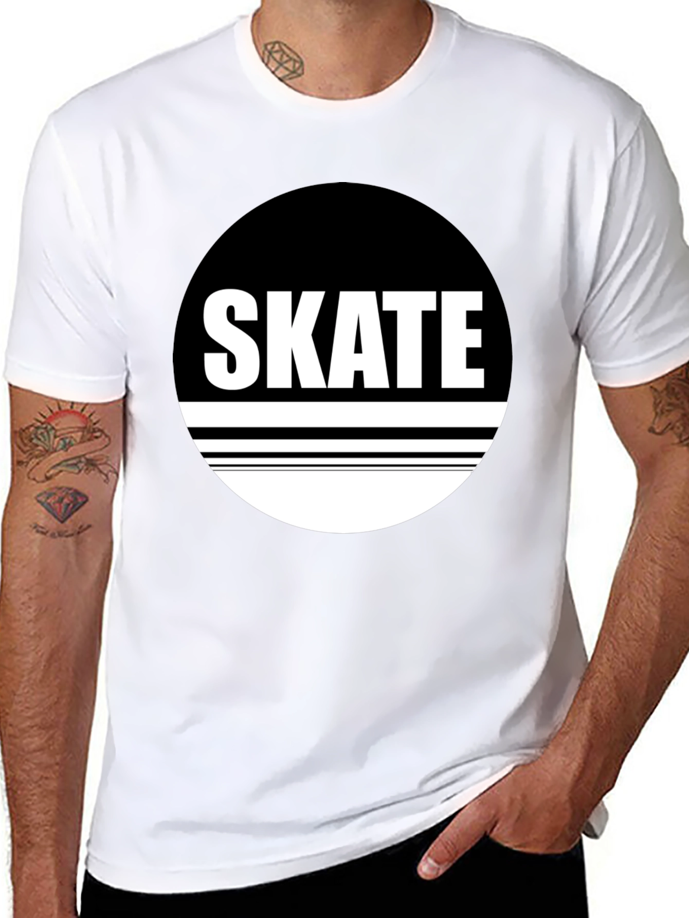 Skate Graphic Black T-Shirt