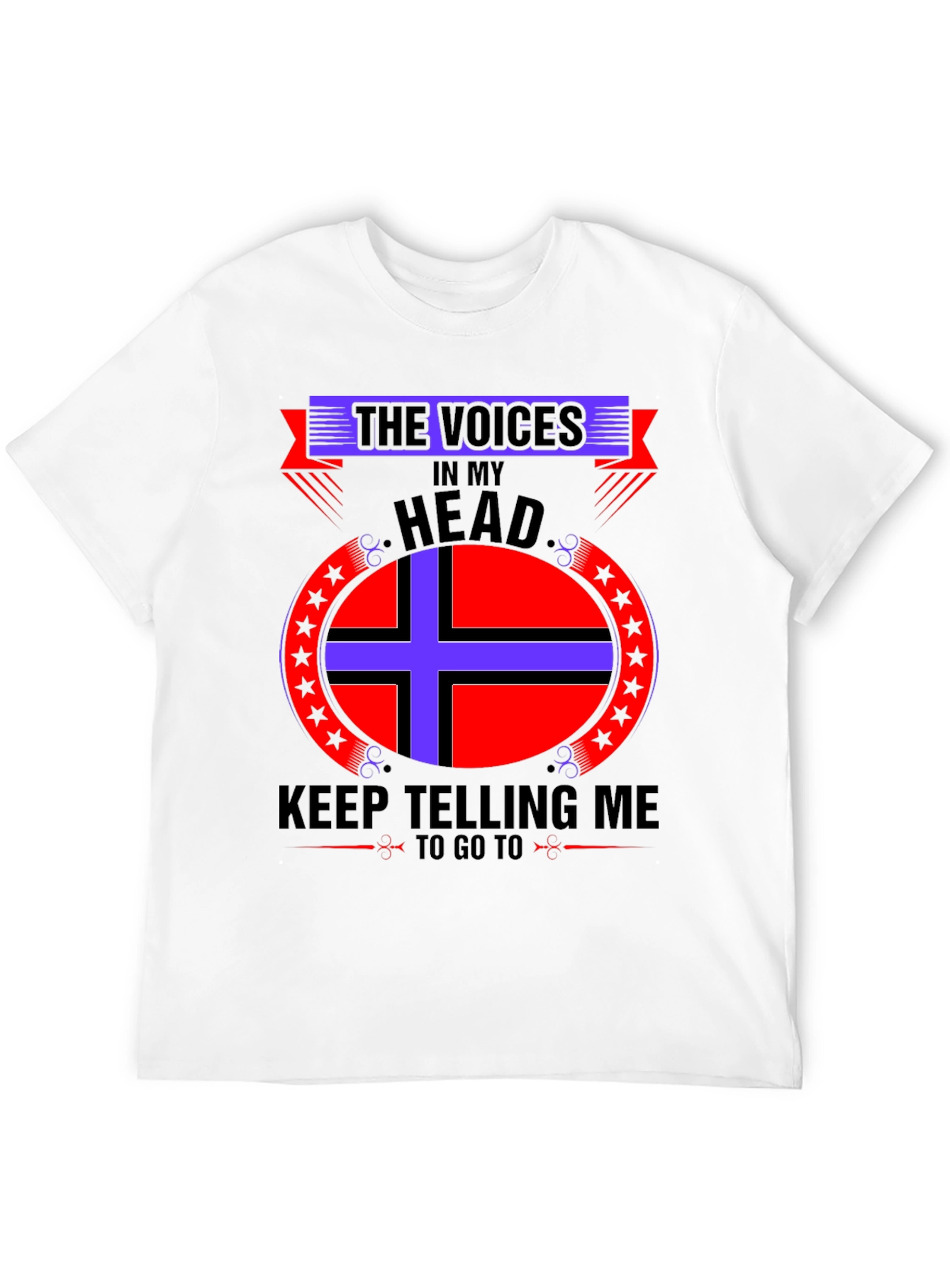 Voices In My Head Graphic Tee - Black