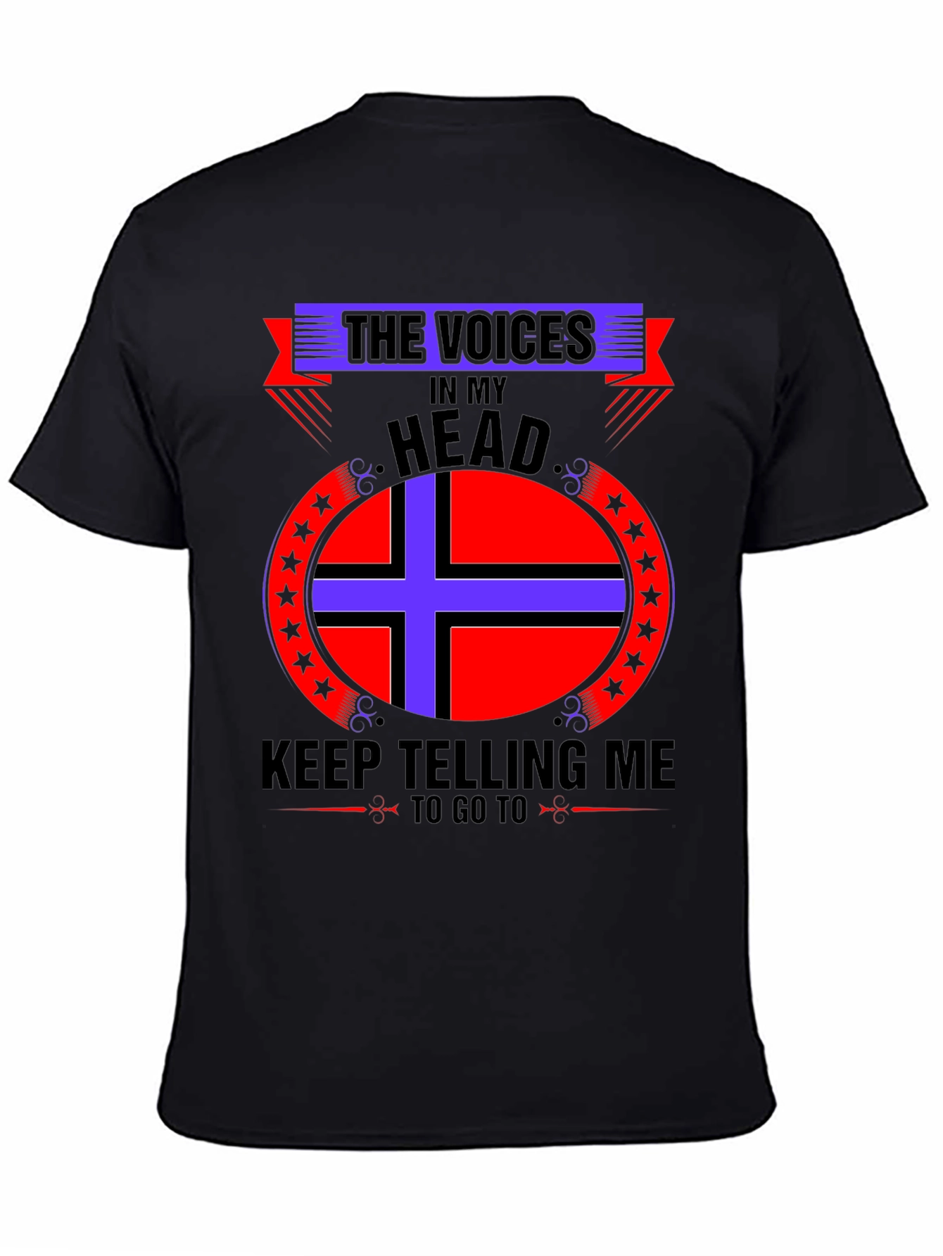 Voices In My Head Graphic Tee - Black