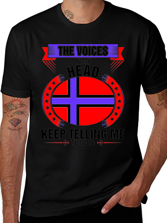 Voices In My Head Graphic Tee - Black