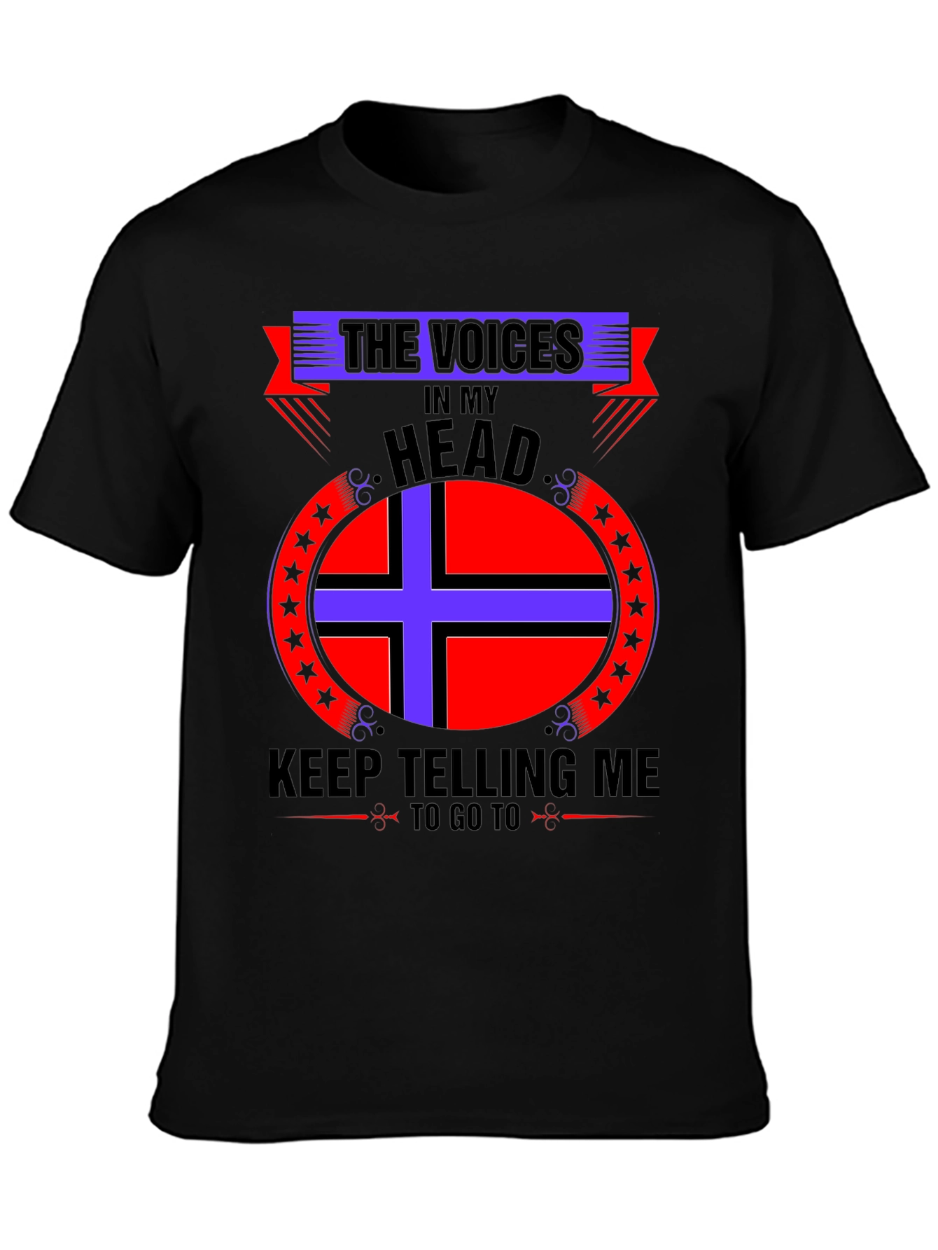 Voices In My Head Graphic Tee - Black