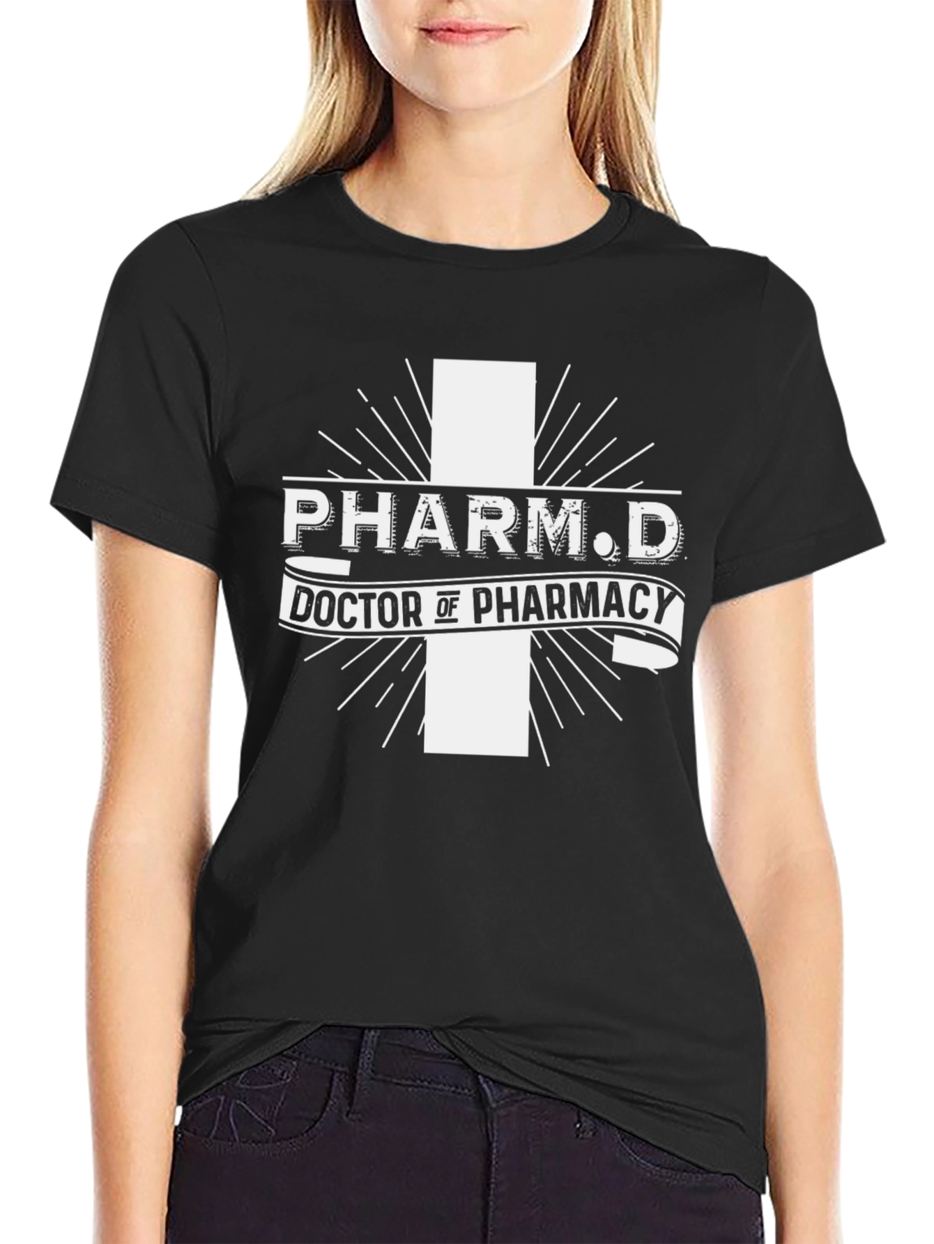 PharmD Doctor of Pharmacy Black T-Shirt