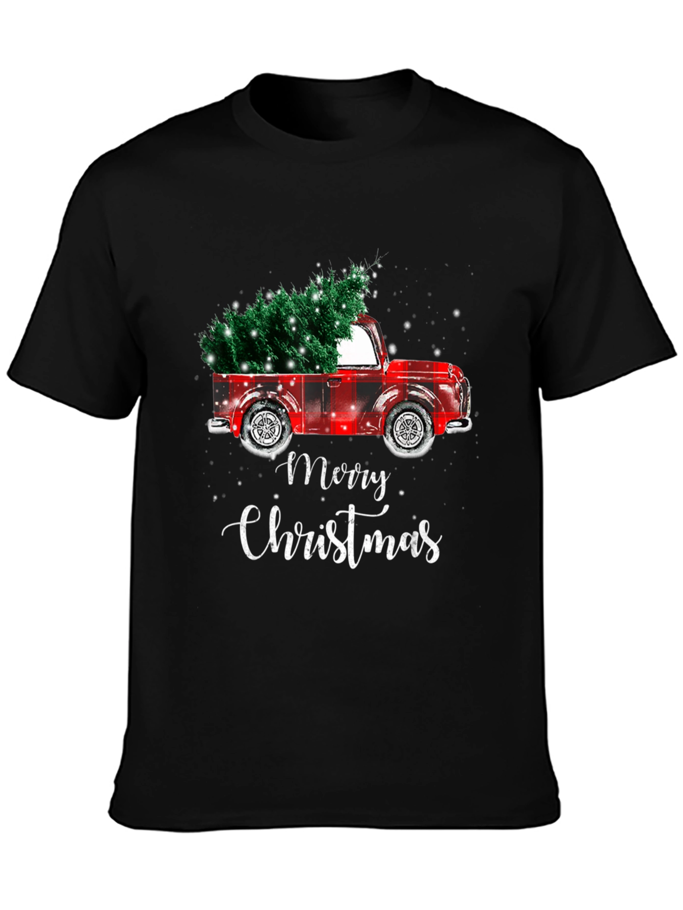 Merry Christmas Tree Truck T-Shirt