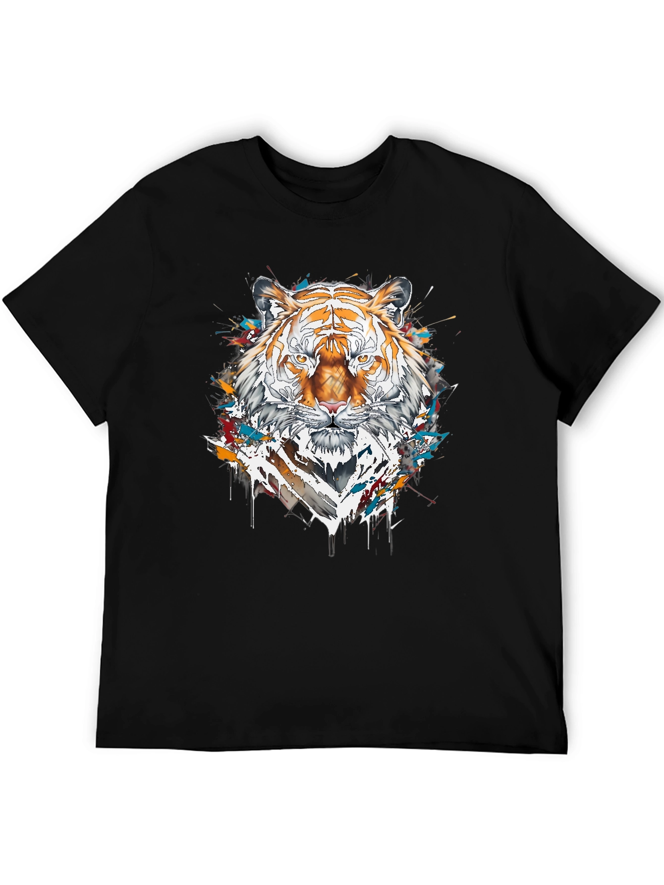 Tiger Graphic Tee - Cool Animal Print Shirt