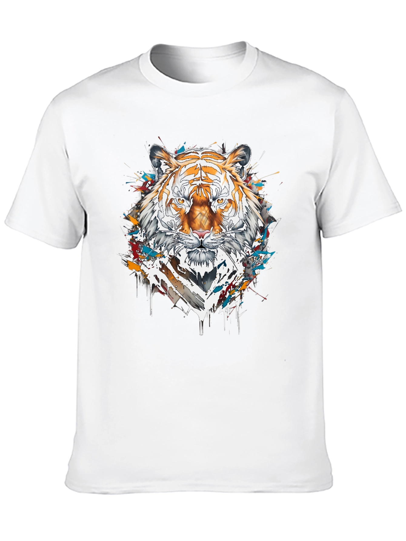 Tiger Graphic Tee - Cool Animal Print Shirt