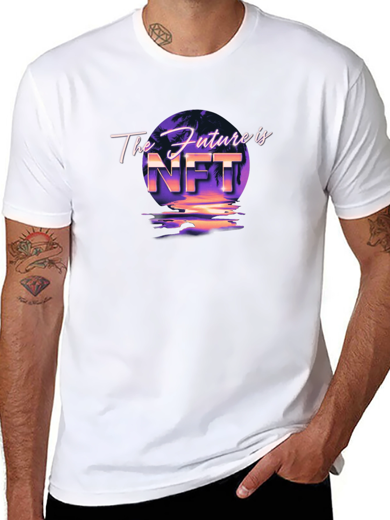 The Future is NFT Black Graphic Tee