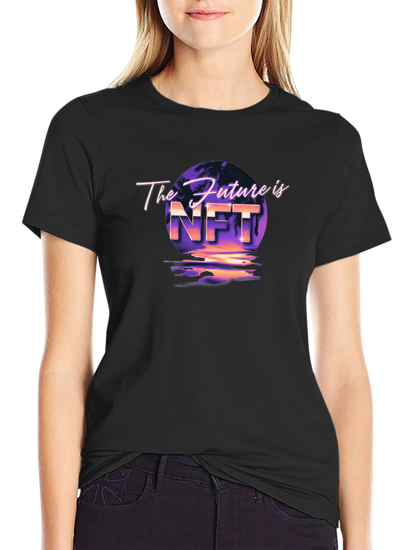 The Future is NFT Black Graphic Tee